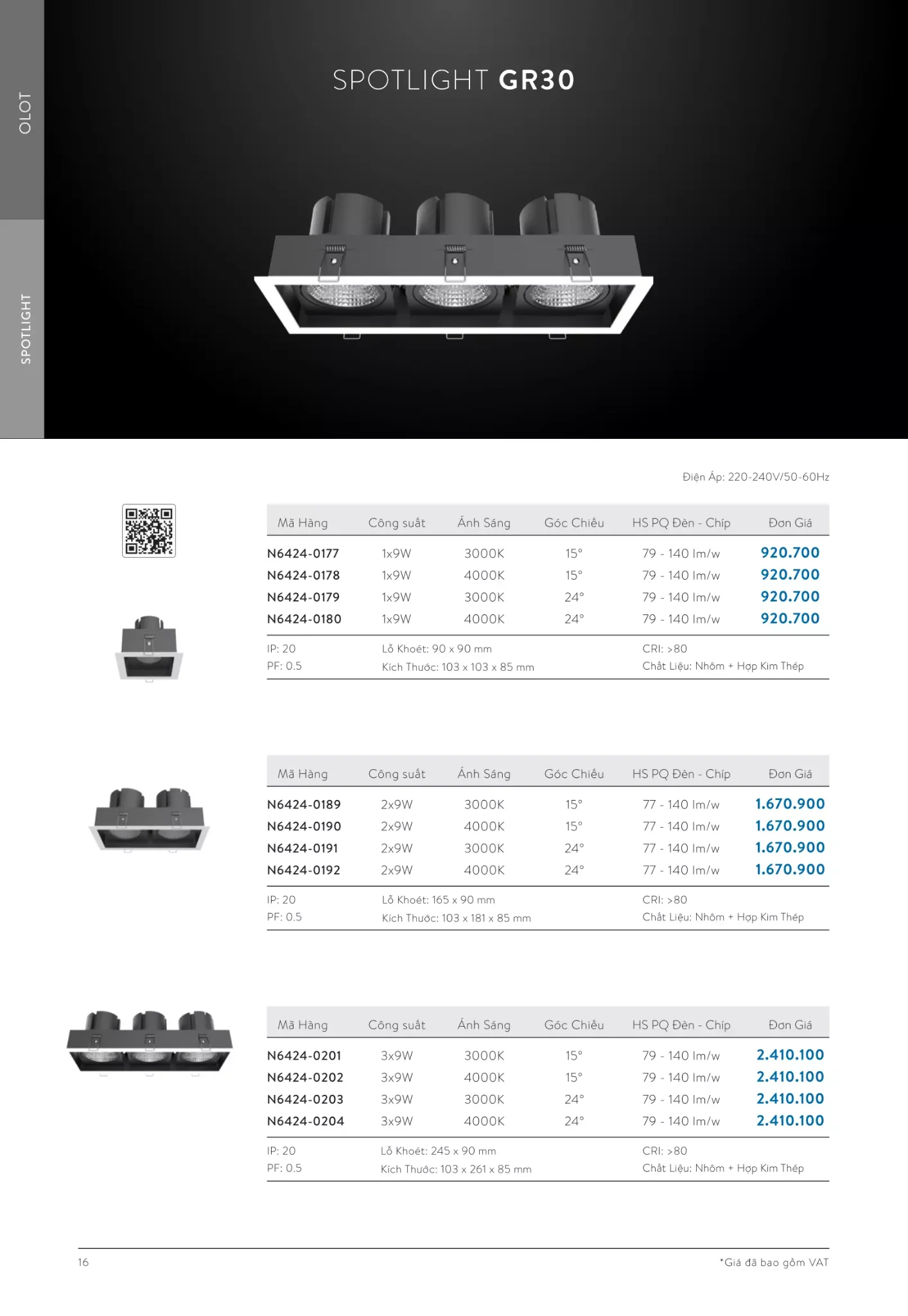 Bảng giá ĐÈN LED & THIẾT BỊ CHIẾU SÁNG SIMON ( Catalogue 2023 )