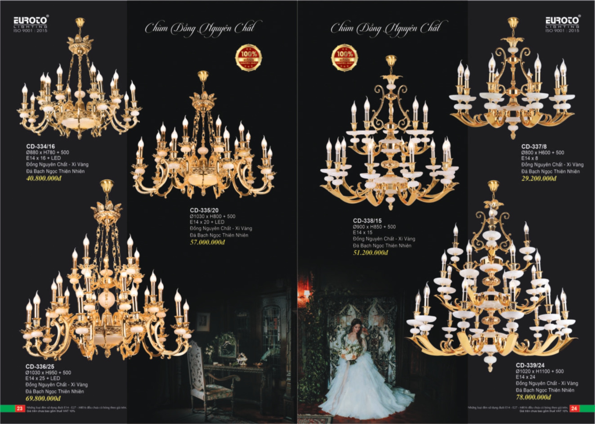 Bảng giá Đèn Trang Trí EUROTO Lighting - Catalogue 2024