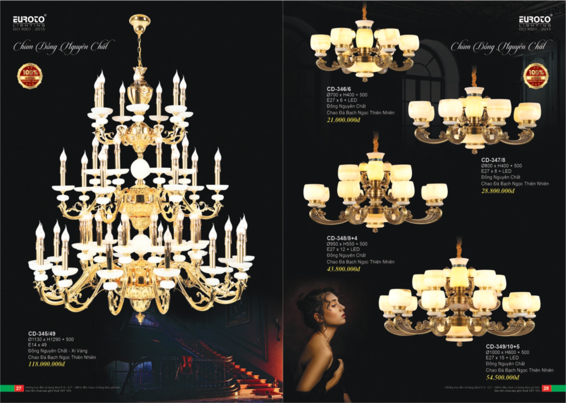 Bảng giá Đèn Trang Trí EUROTO Lighting - Catalogue 2024