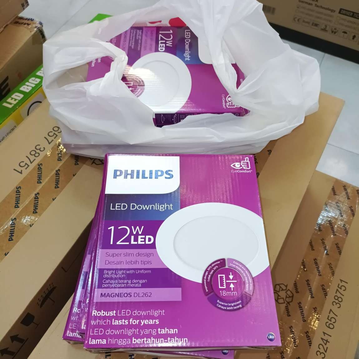 Đèn LED Âm Trần Siêu Mỏng PHILIPS 12W ( LED Downlight MAGNEOS DL262 )