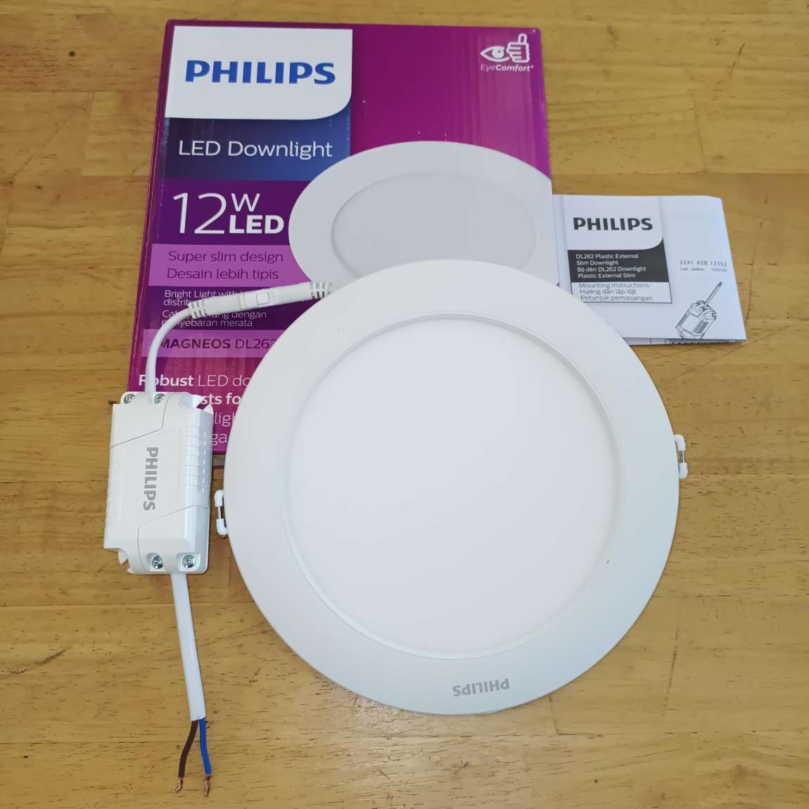 Đèn LED Âm Trần Siêu Mỏng PHILIPS 12W ( LED Downlight MAGNEOS DL262 )