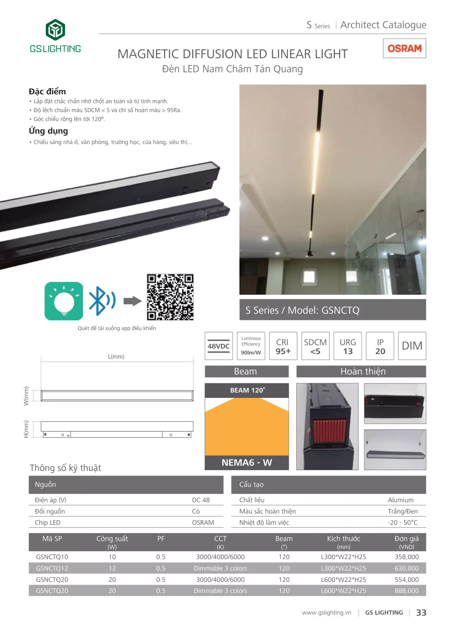 Bảng giá Đèn LED GSLighting (Catalogue 2024 )