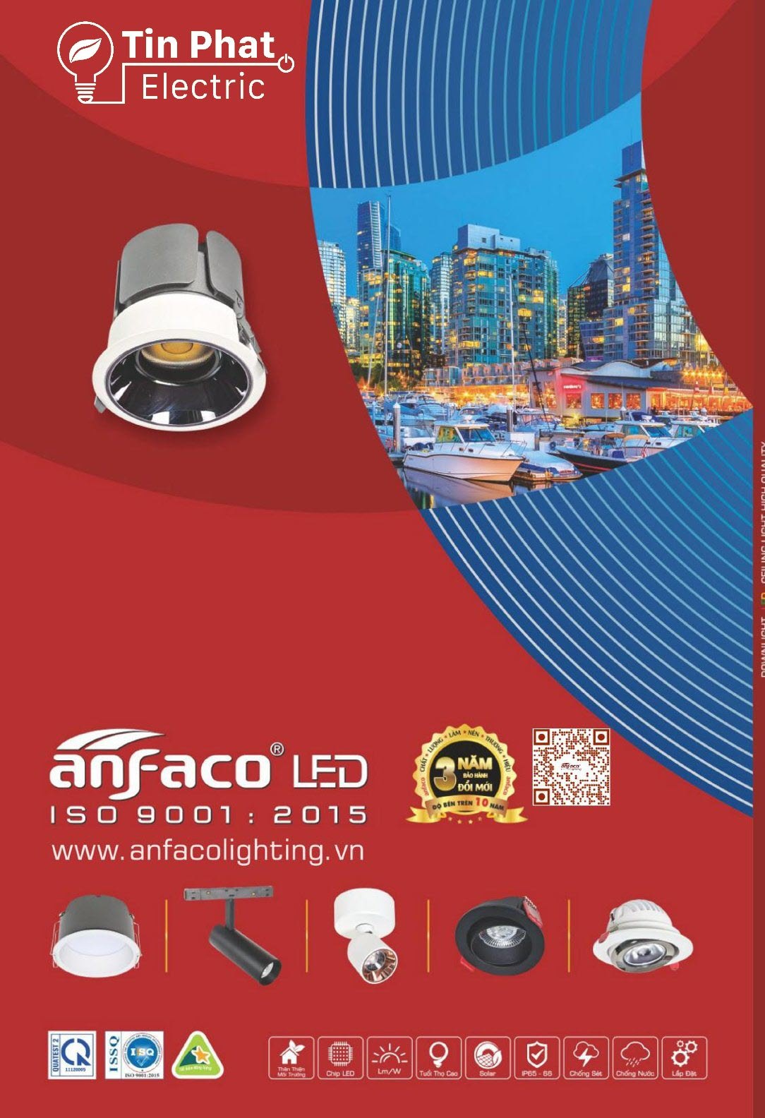 Bảng giá Đèn LED ANFACO (Catalogue 2024)