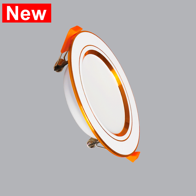 DLV2-12V ( ĐÈN LED DOWNLIGHT DLV2 12W: VIỀN VÀNG )