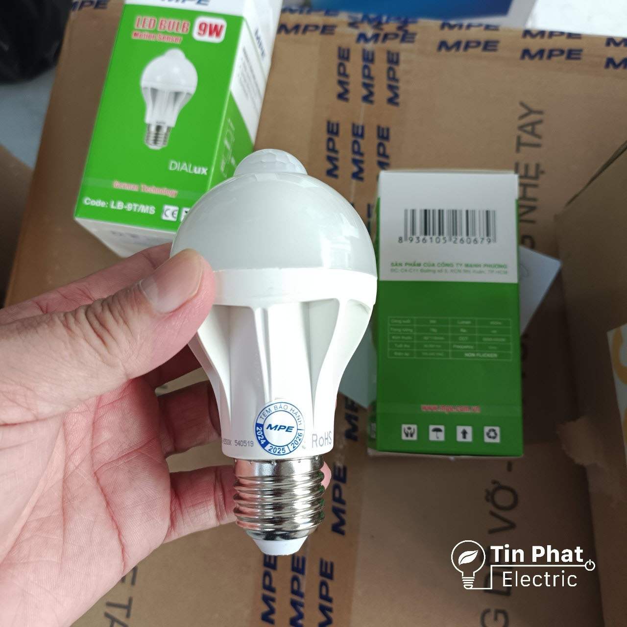 LB-9/MS (Đèn led bulb 9W cảm biến chuyển động)