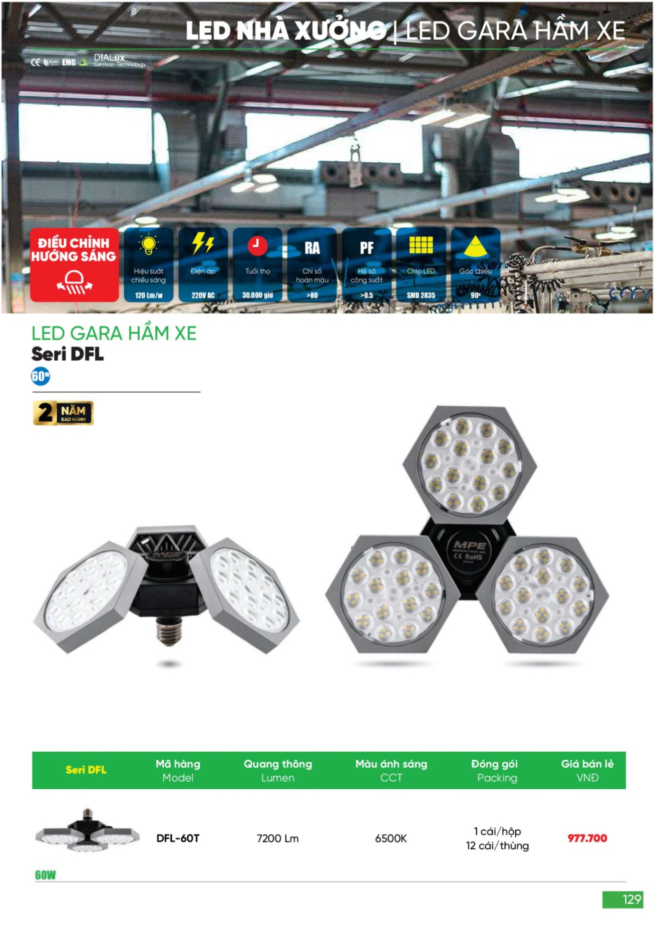 Bảng giá Đèn LED & Thiết bị điện MPE (Catalogue 2024)