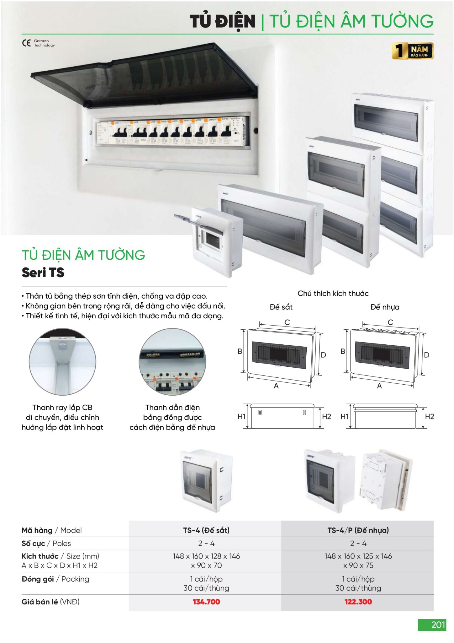 Bảng giá Đèn LED & Thiết bị điện MPE (Catalogue 2024)