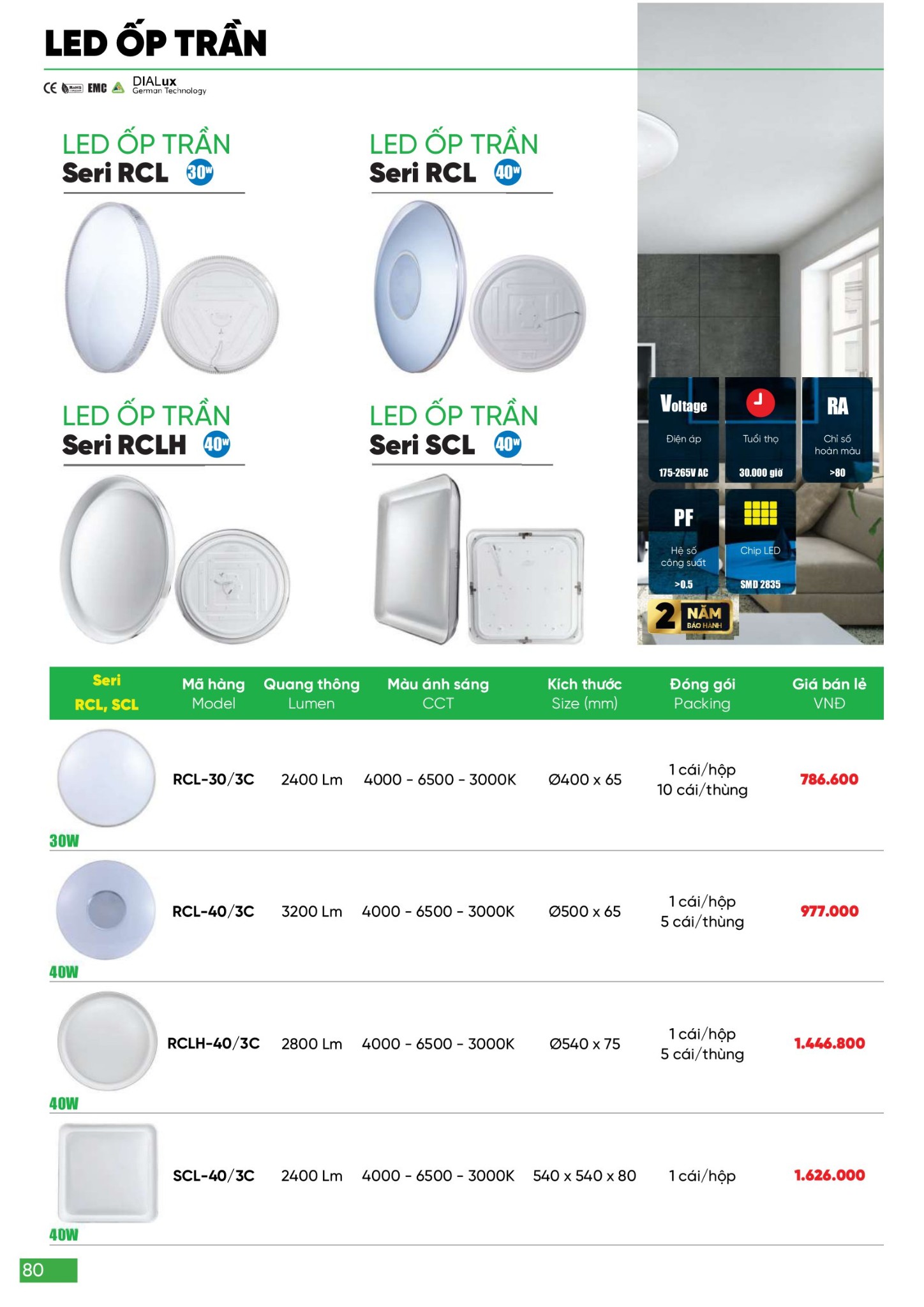 Bảng giá Đèn LED & Thiết bị điện MPE (Catalogue 2024)