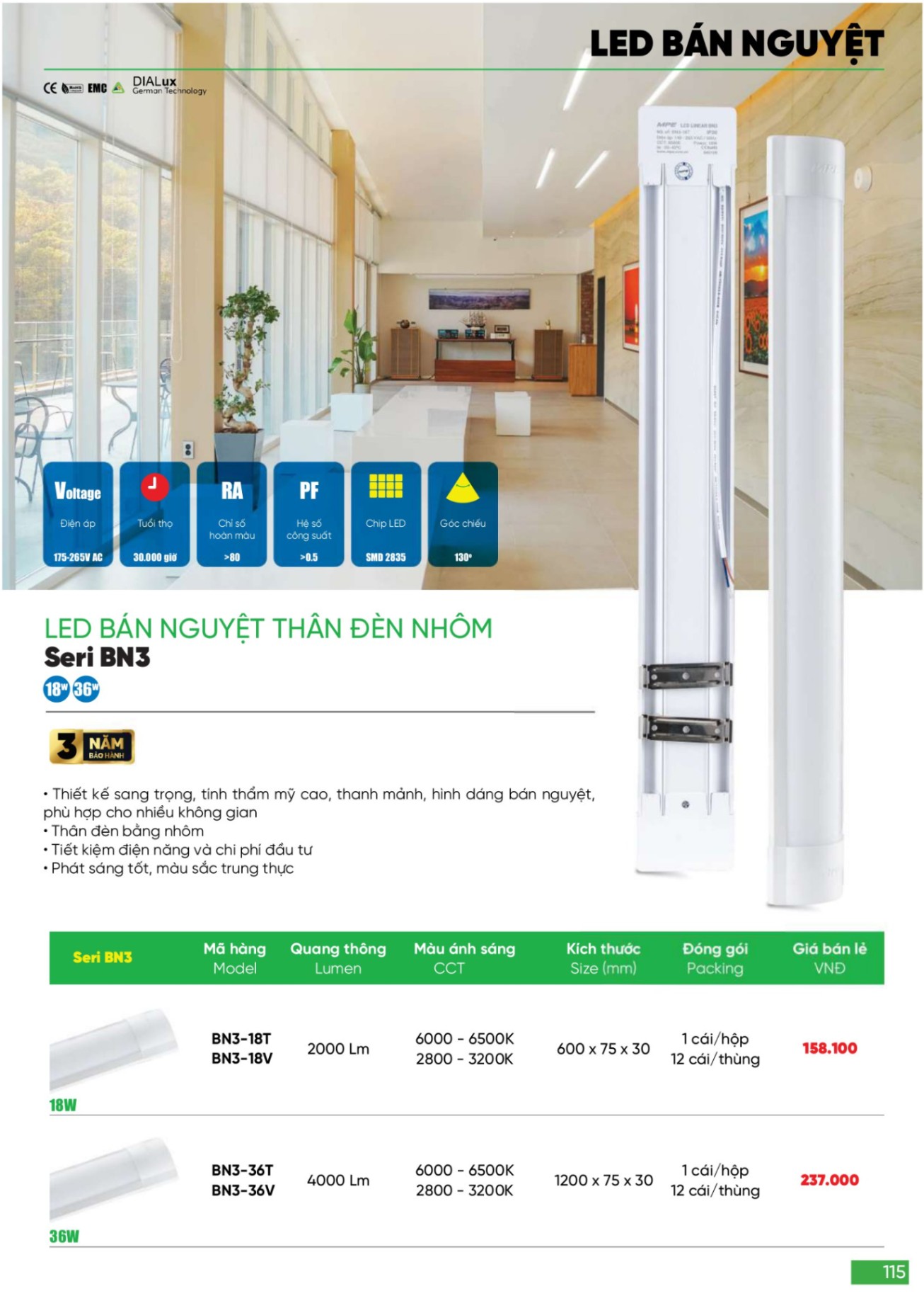 Bảng giá Đèn LED & Thiết bị điện MPE (Catalogue 2024)