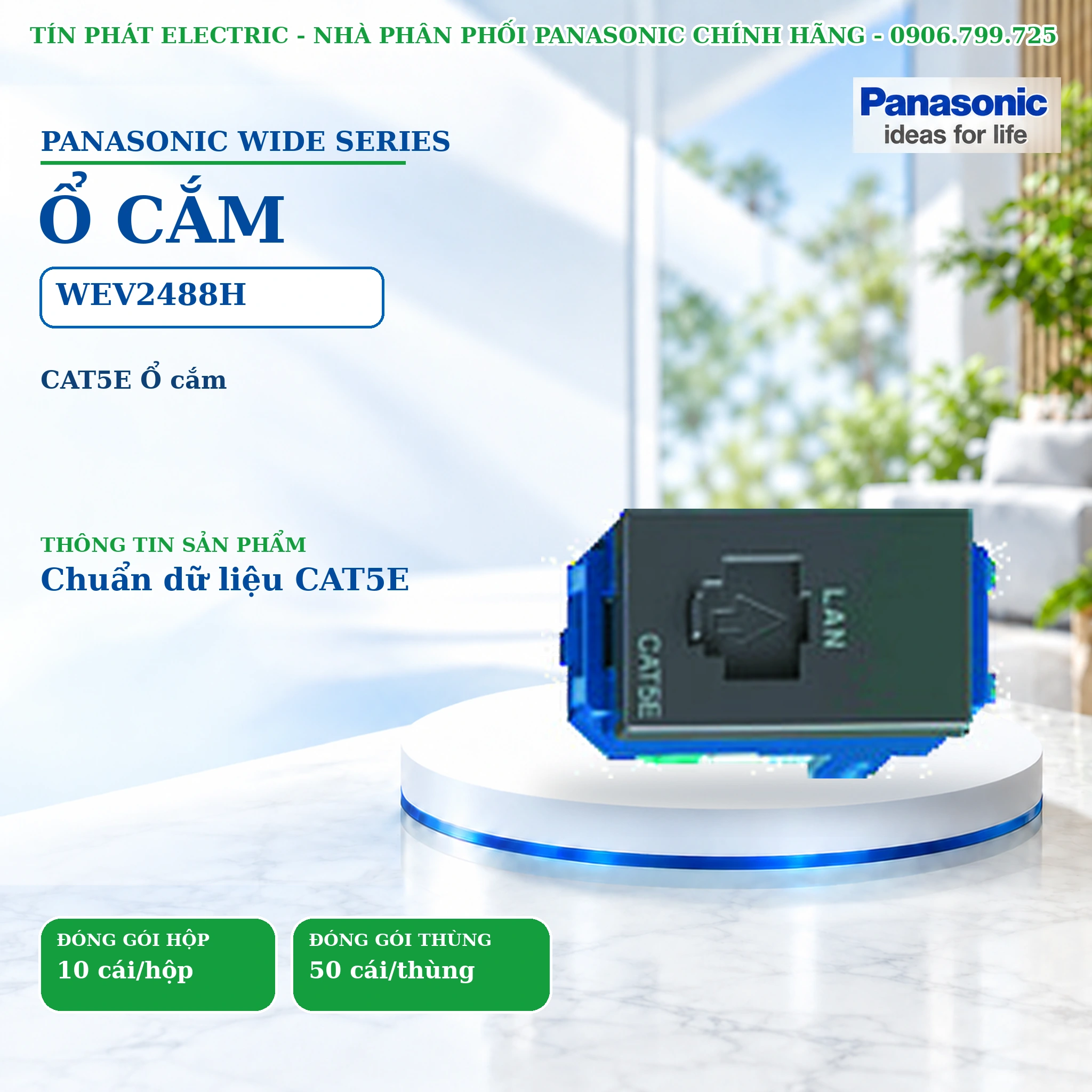 Công tắc ổ cắm Wide Series Panasonic WEV2488H