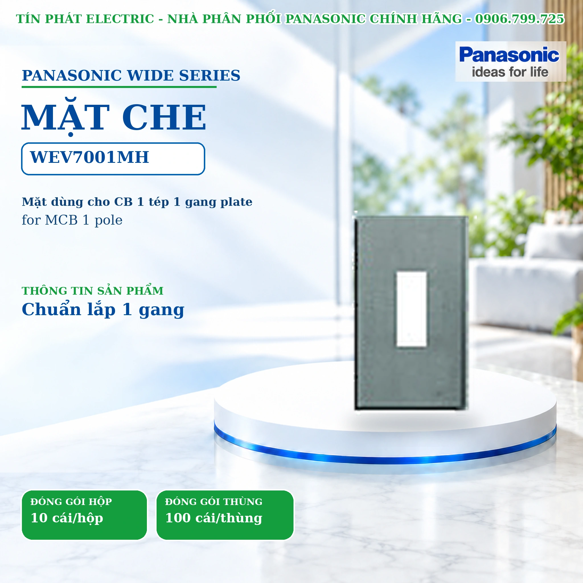 Công tắc ổ cắm Wide Series Panasonic WEV7001MH