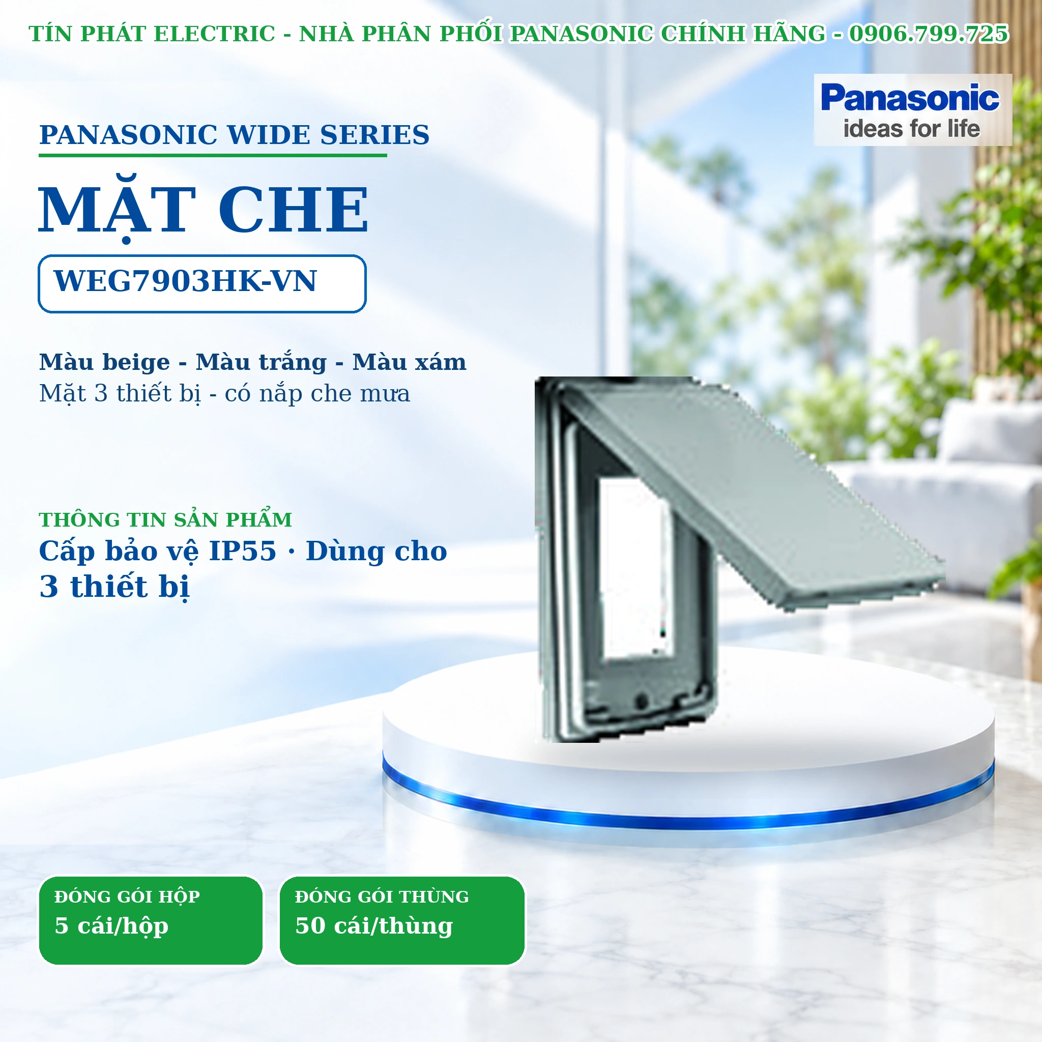 Công tắc ổ cắm Wide Series Panasonic WEG7903HK-VN