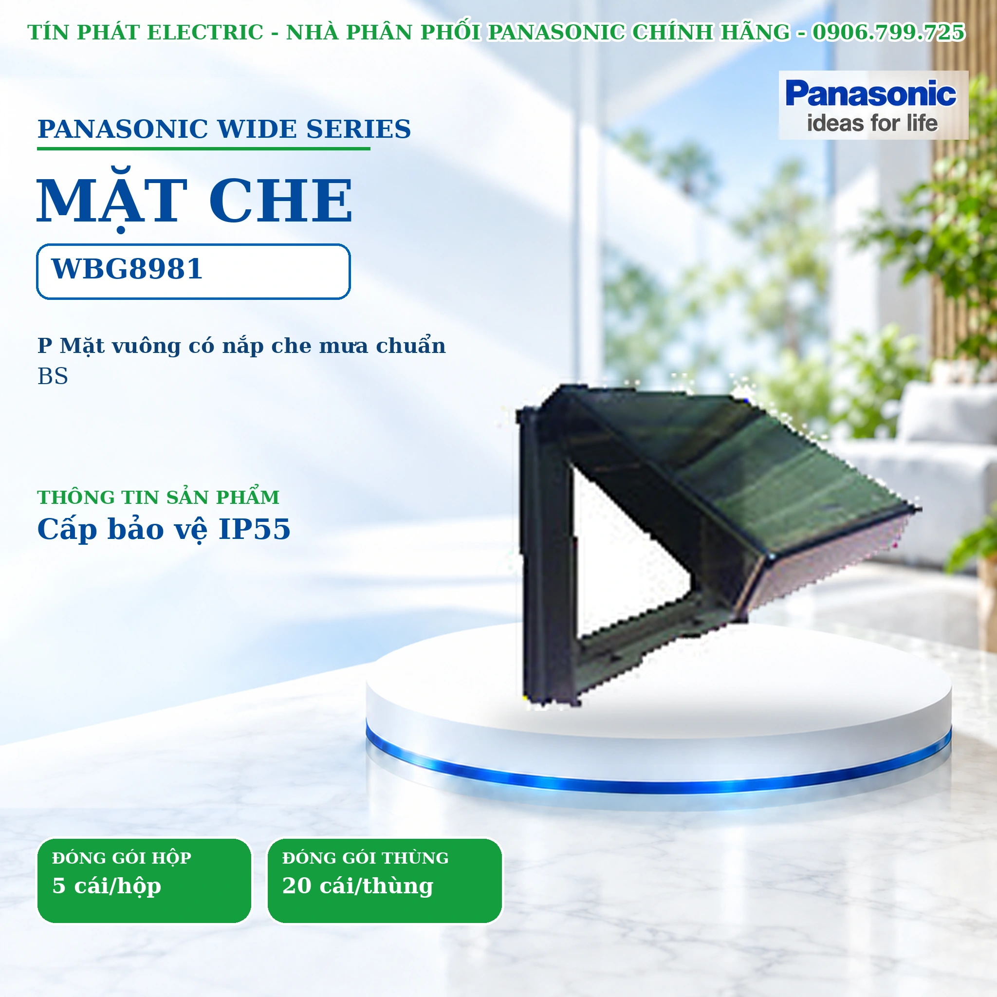 Công tắc ổ cắm Wide Series Panasonic WBG8981