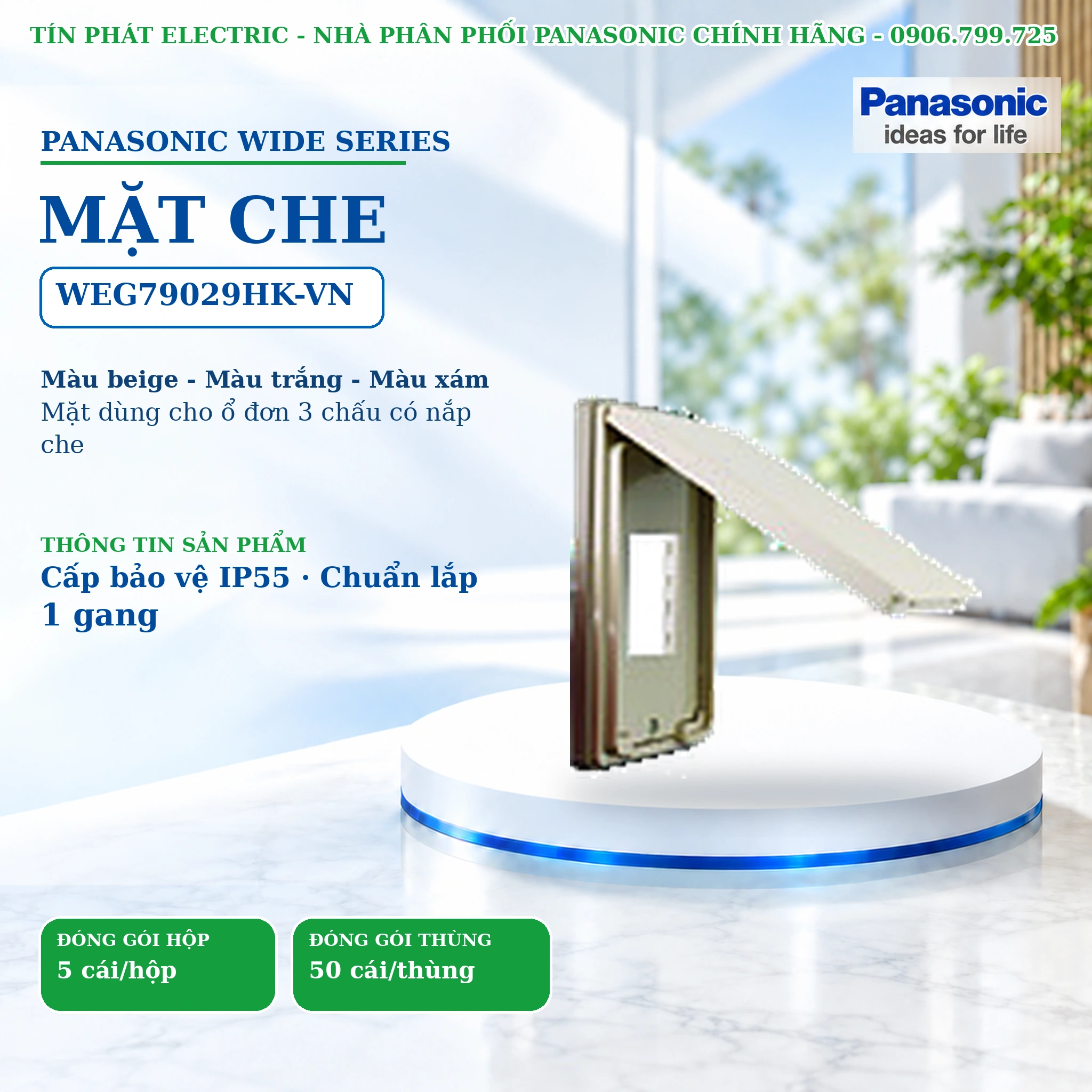Công tắc ổ cắm Wide Series Panasonic WEG79029HK-VN