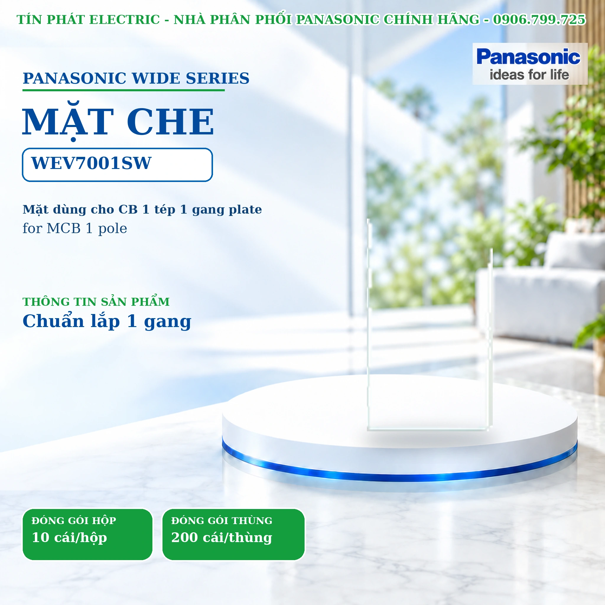 Công tắc ổ cắm Wide Series Panasonic WEV7001SW
