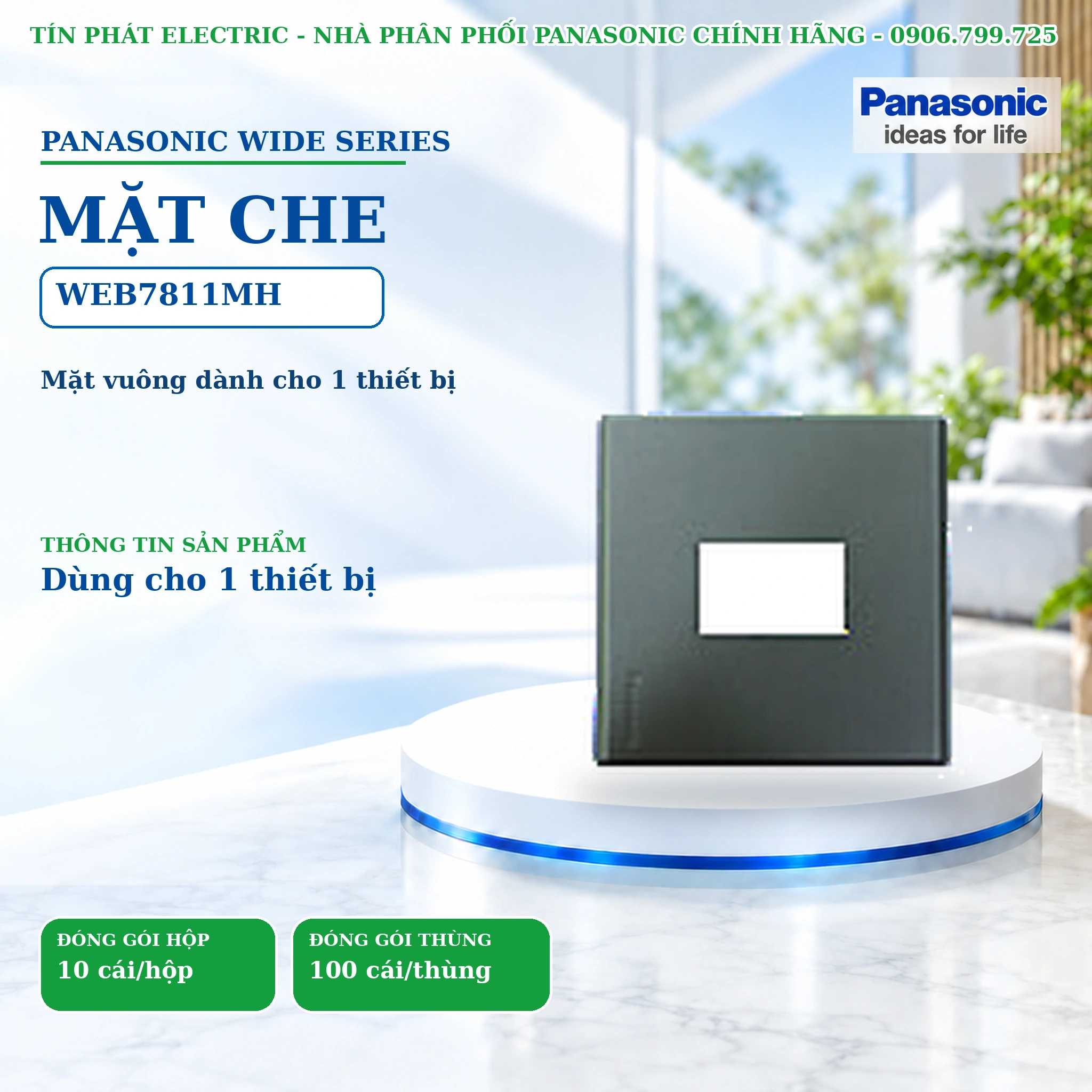 Công tắc ổ cắm Wide Series Panasonic WEB7811MH