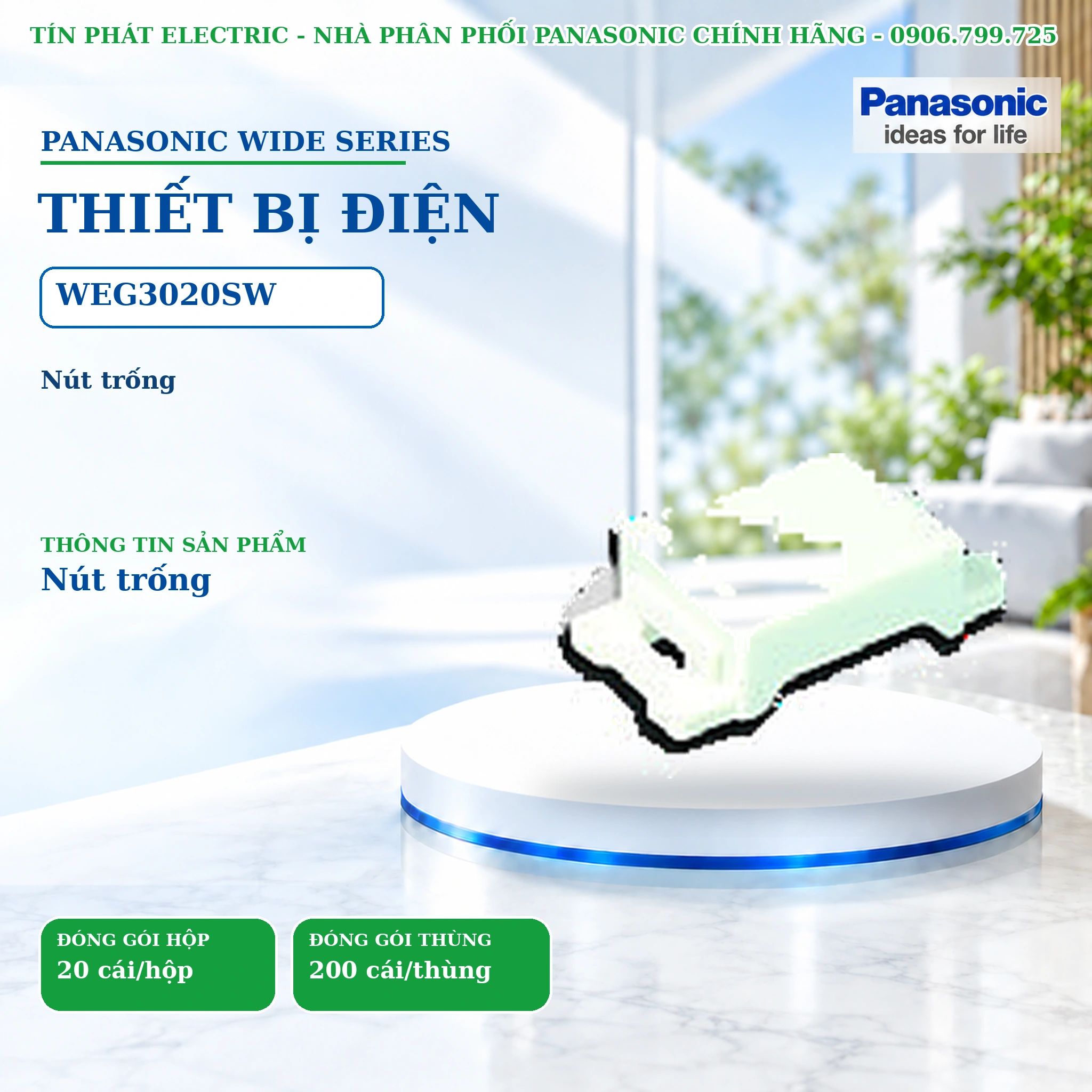 Công tắc ổ cắm Wide Series Panasonic WEG3020SW