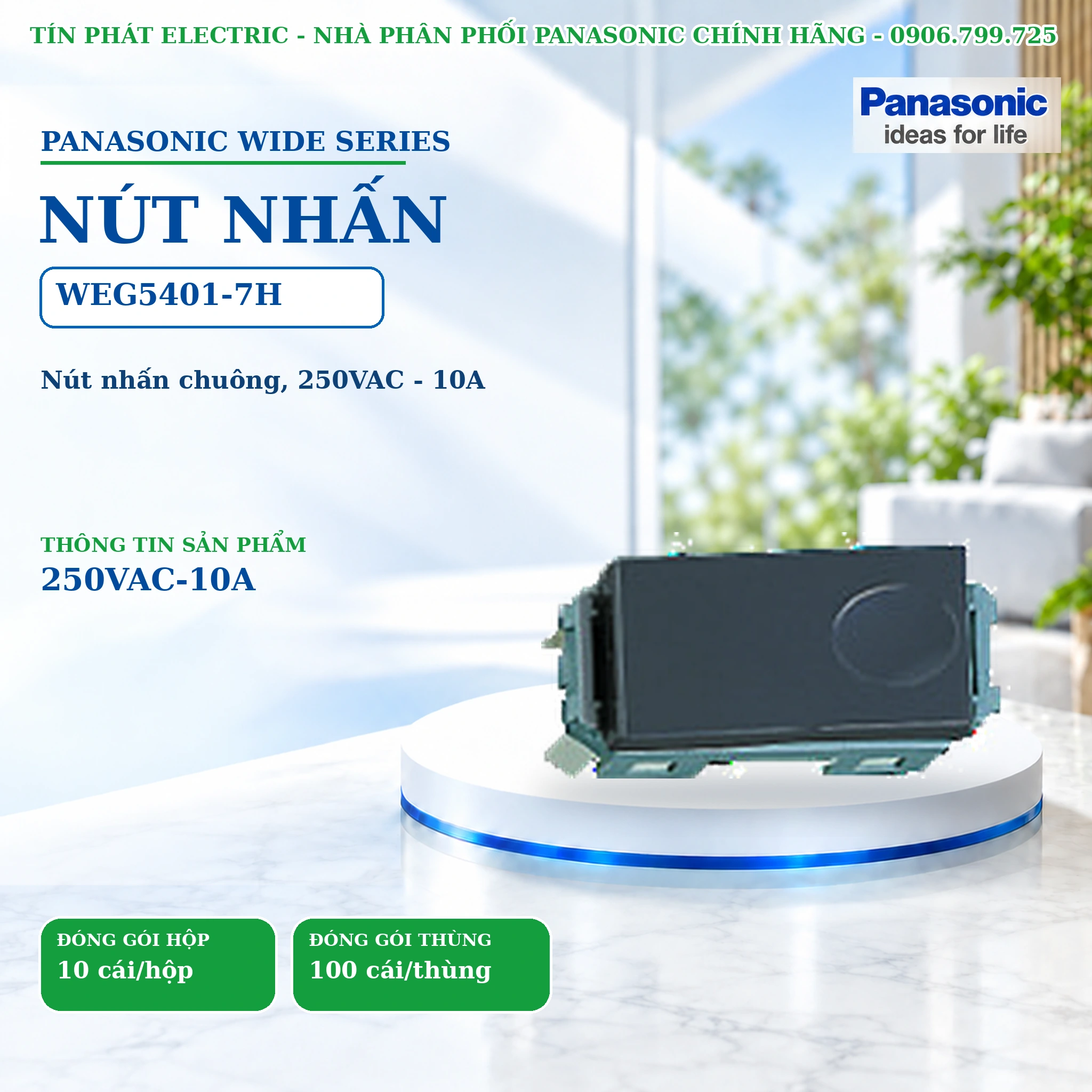 Công tắc ổ cắm Wide Series Panasonic WEG5401-7H