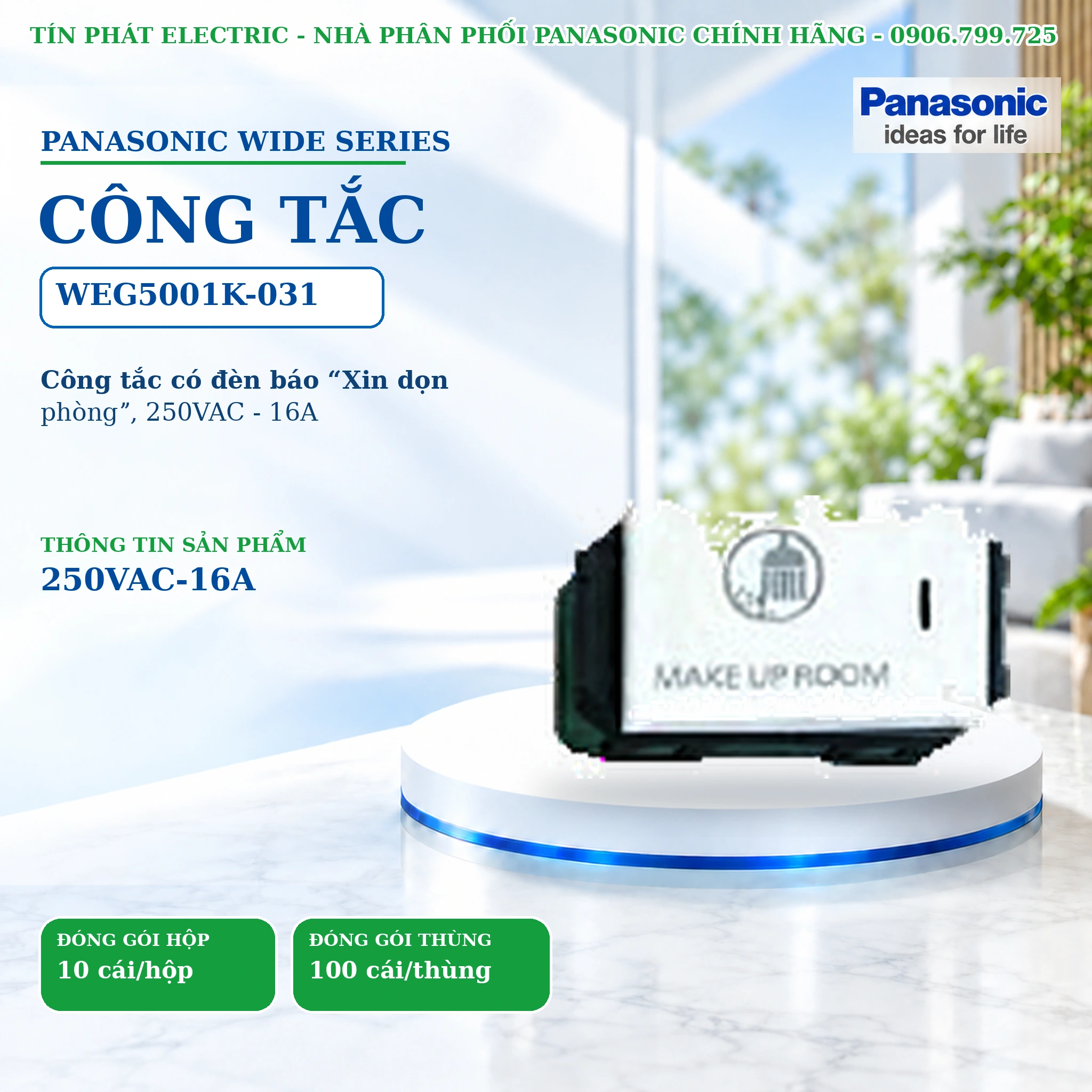 Công tắc ổ cắm Wide Series Panasonic WEG5001K-031