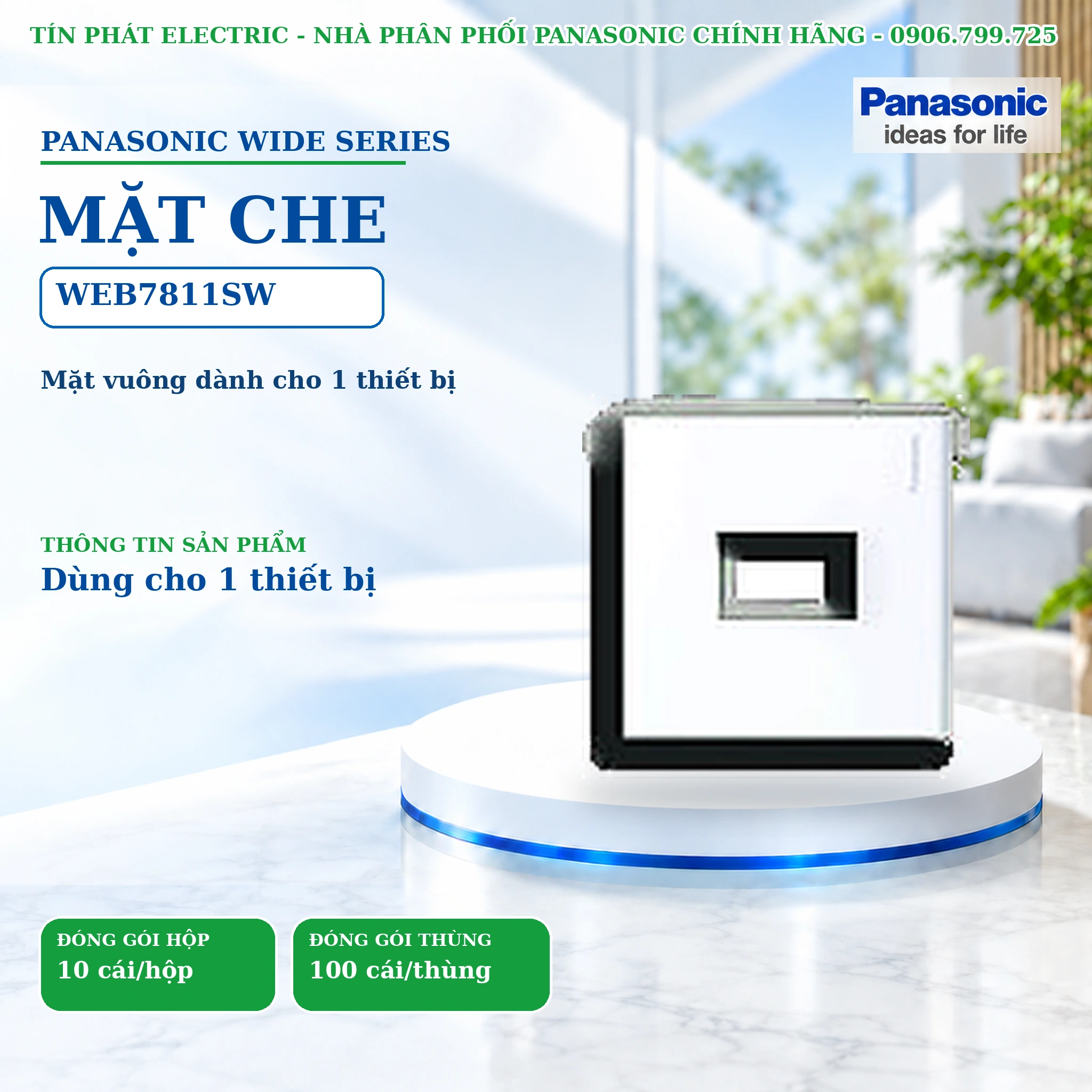 Công tắc ổ cắm Wide Series Panasonic WEB7811SW