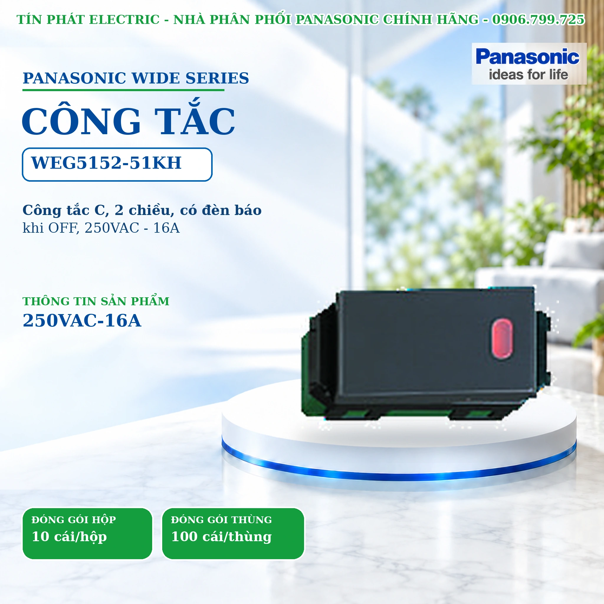 Công tắc ổ cắm Wide Series Panasonic WEG5152-51KH