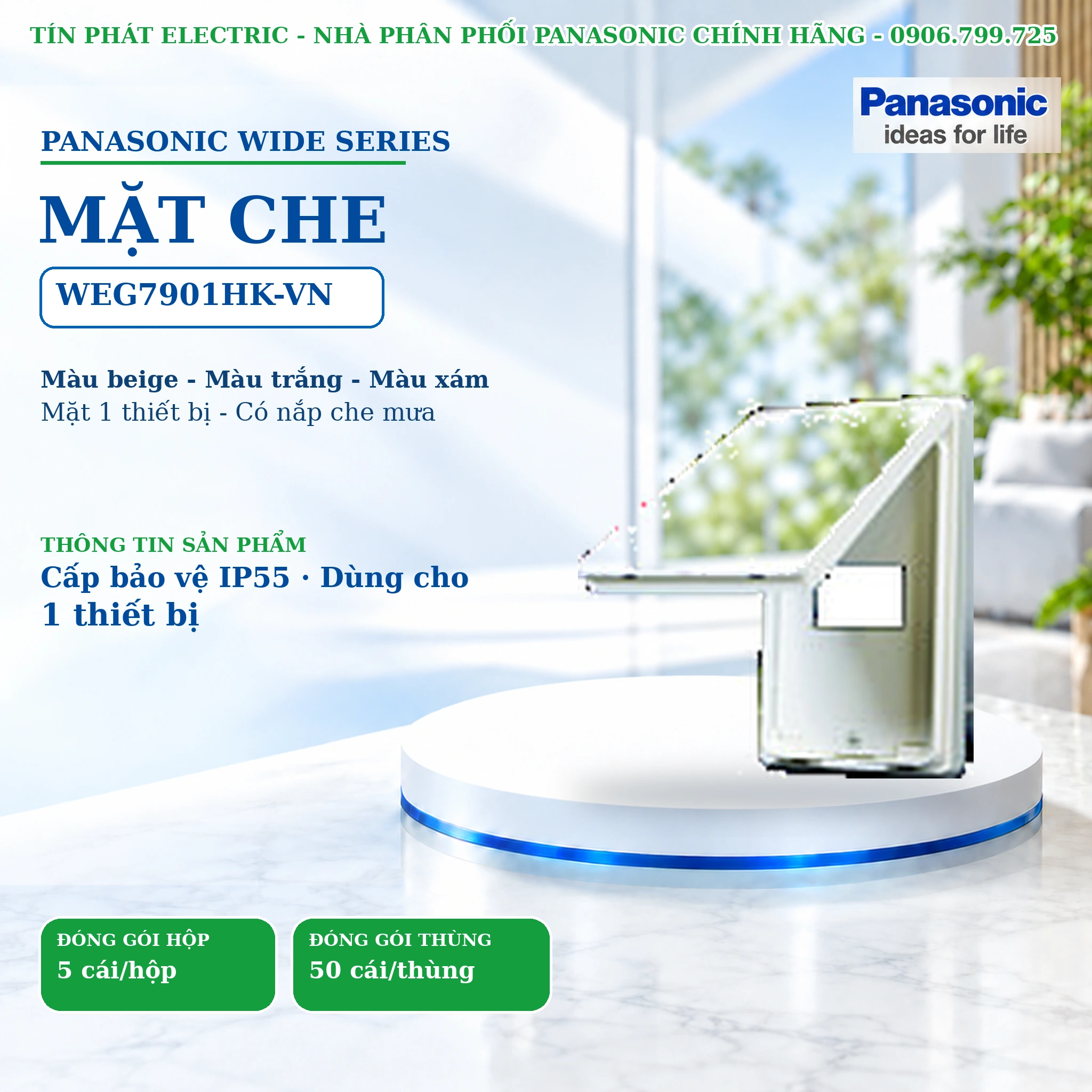 Công tắc ổ cắm Wide Series Panasonic WEG7901HK-VN