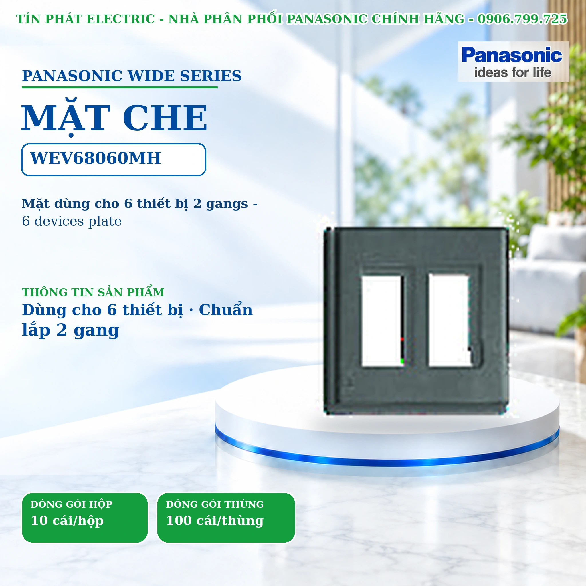 Công tắc ổ cắm Wide Series Panasonic WEV68060MH