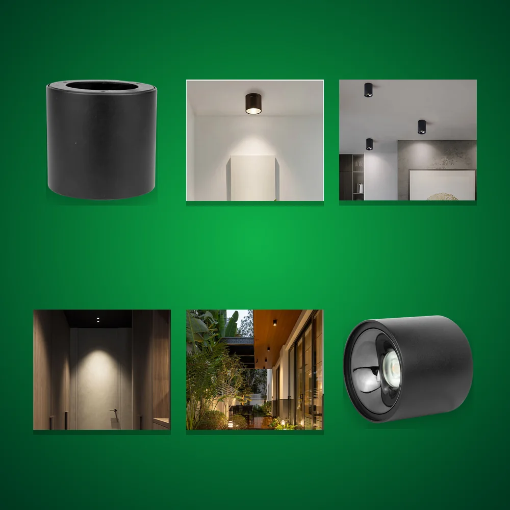 DA-OBRC-12SS-TT-D - Ống Bơ Chiếu Rọi Malachite KINGLED 12W ánh sáng trung tính