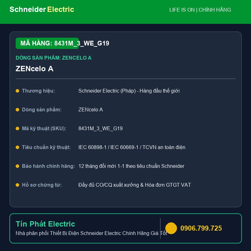 8431M_3_WE_G19 - Thiết Bị Điện Schneider 8431M_3_WE_G19 - ZENcelo A