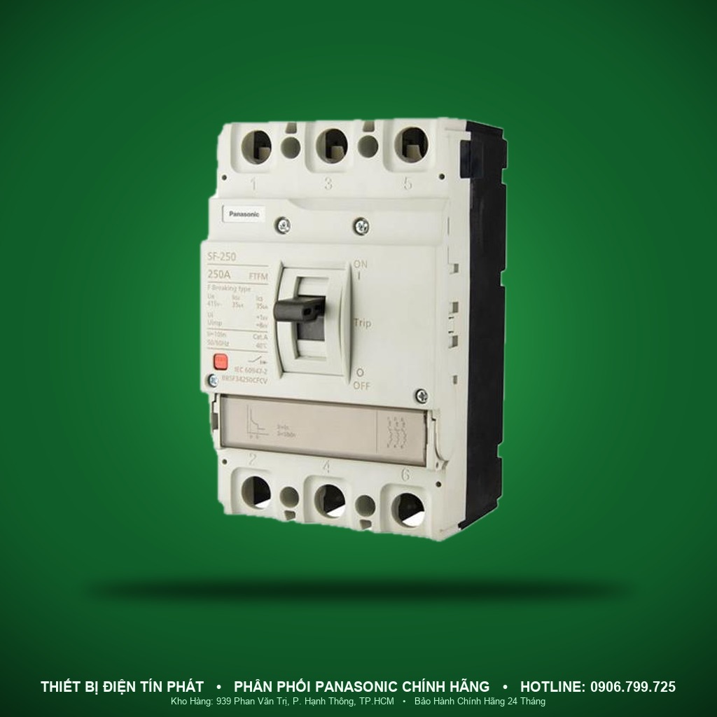 BASF3C25001QFCV - BASF3C25001QFCV – ACB loại cố định 3P, 2500A, Icu 85kA tại 400VAC – Panasonic