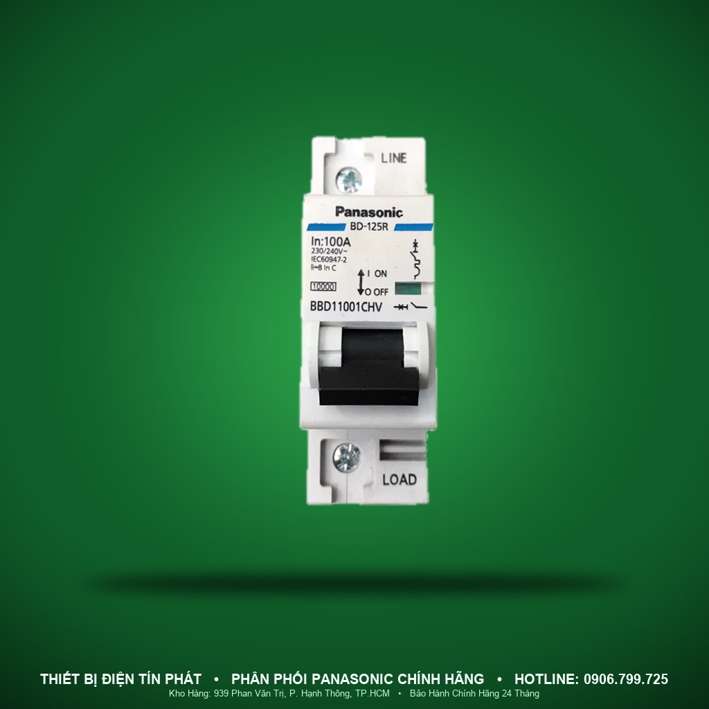 BBD1100CHHV - BBD1100CHHV – MCB 1P, 100A, 10kA – Panasonic