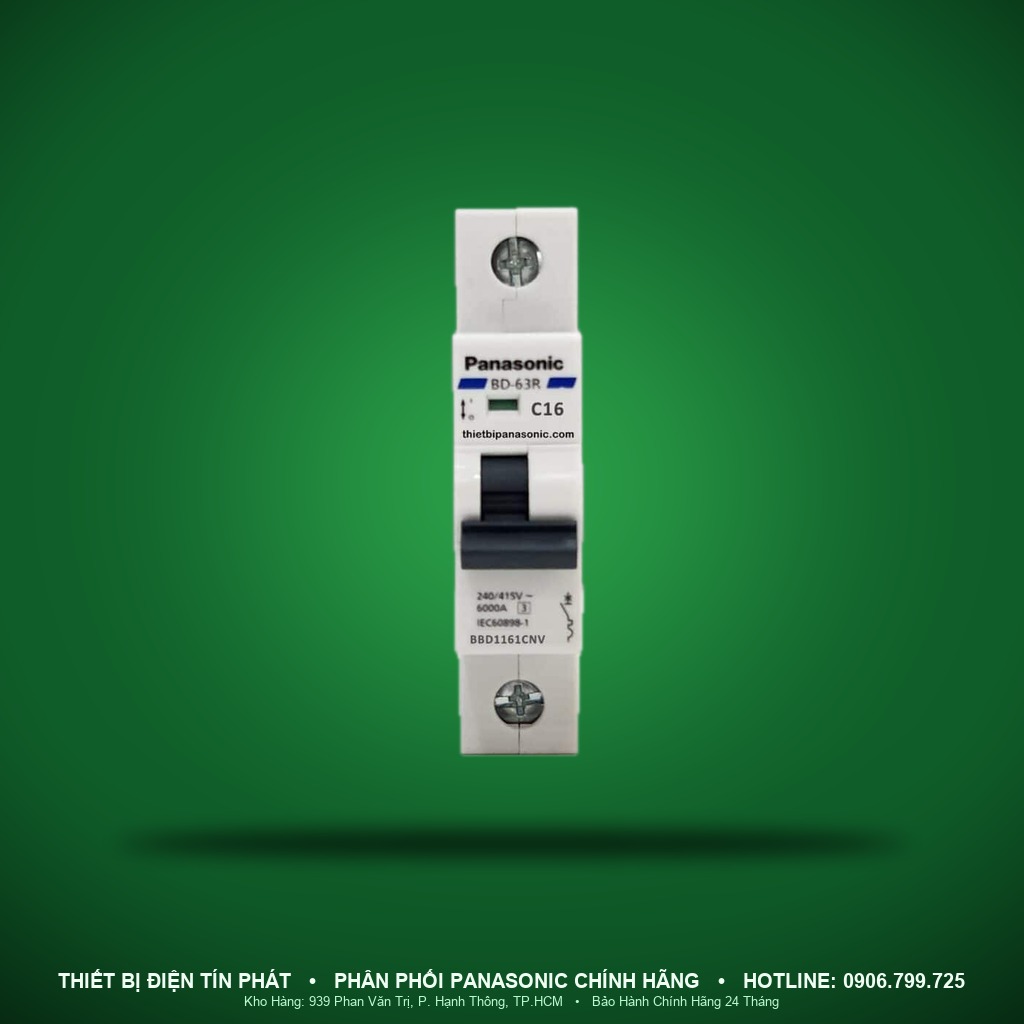BBD116CNV - BBD116CNV – MCB 1P, 16A, 6kA – Panasonic