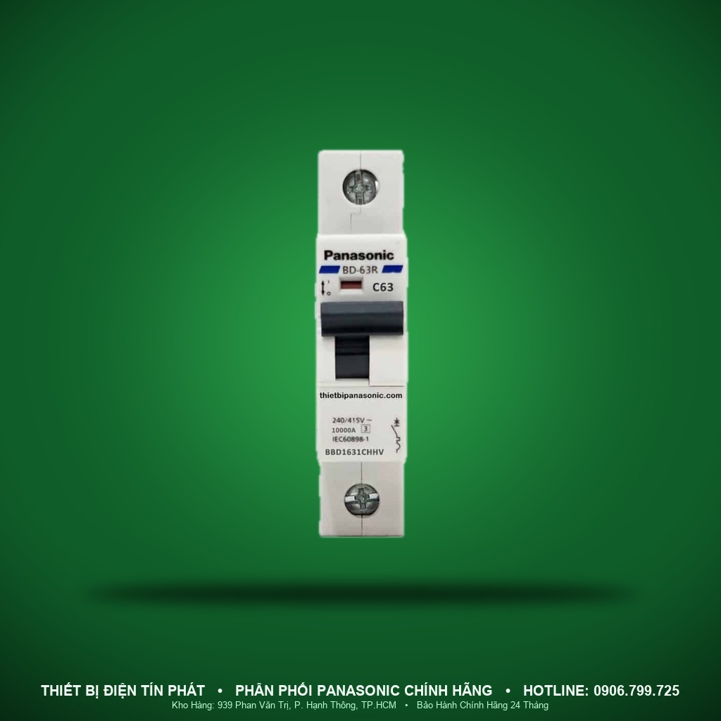 BBD163CHHV - BBD163CHHV – MCB 1P, 63A, 10kA – Panasonic
