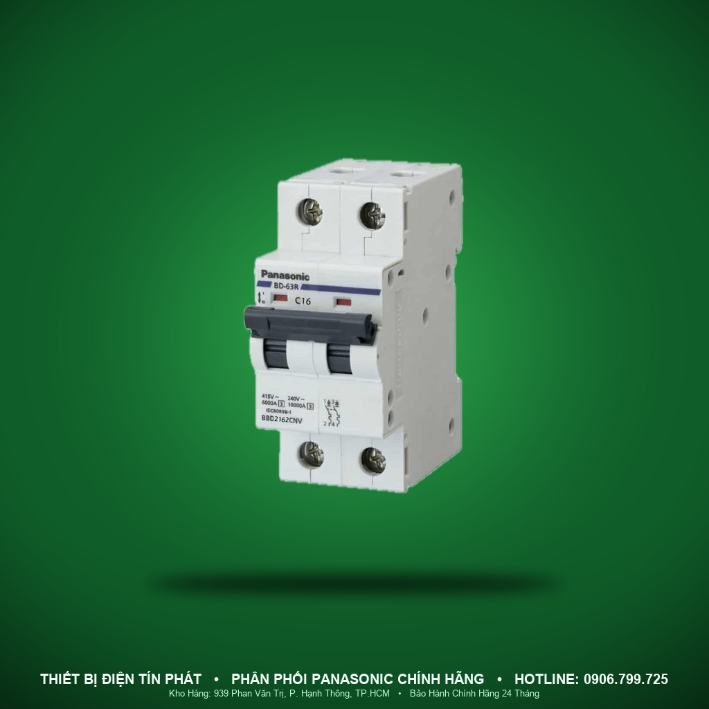 BBD216CNV - BBD216CNV – MCB 2P, 16A, 6kA – Panasonic