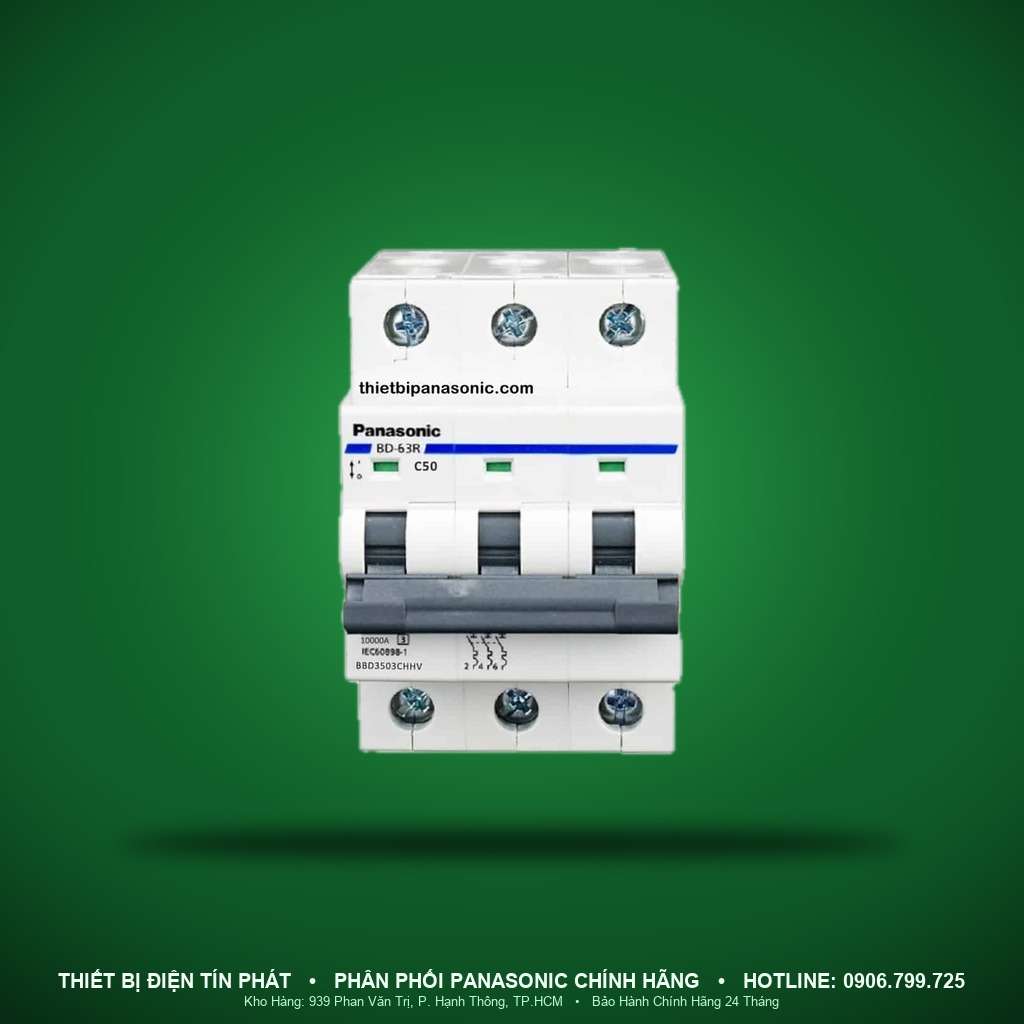 BBD350CHV - BBD350CHV – MCB 3P, 50A, 10kA – Panasonic