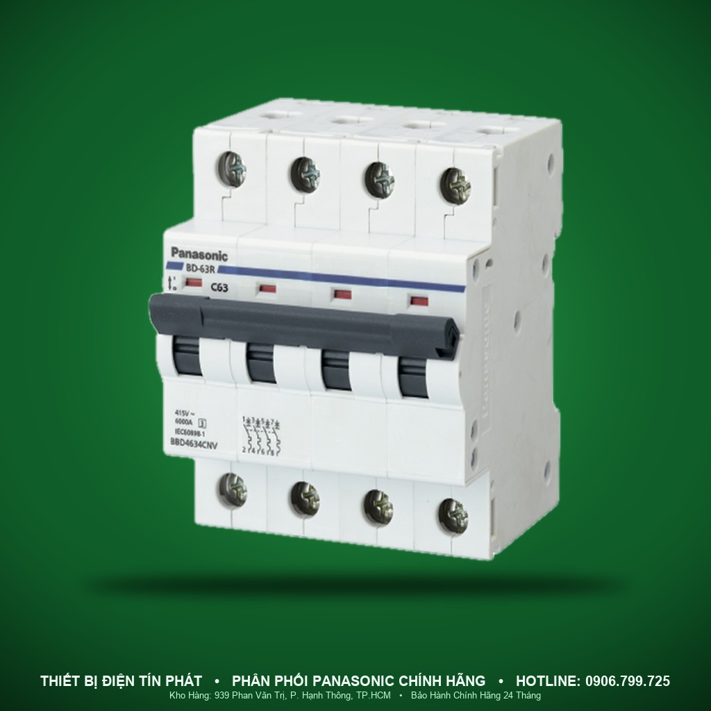 BBD450CNV - BBD450CNV – MCB 4P, 50A, 6kA – Panasonic