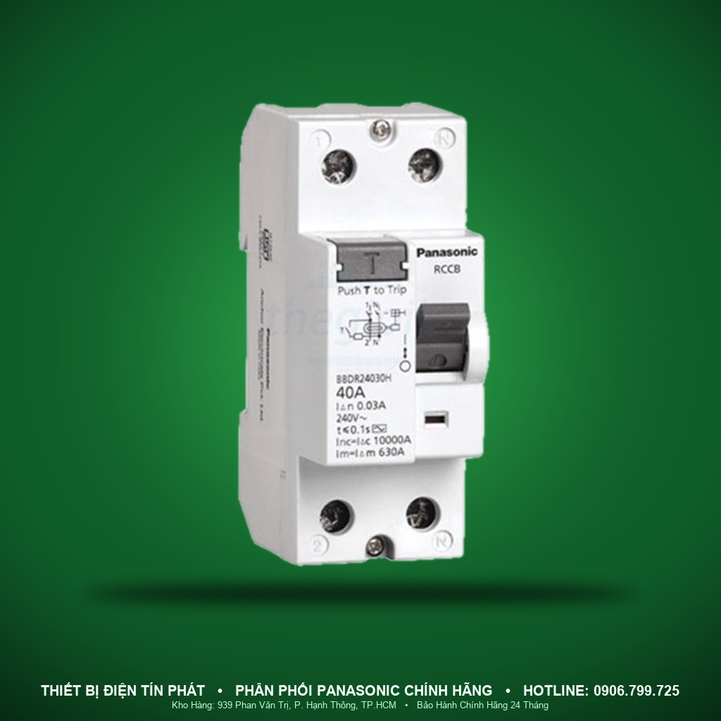 BBDR2530V - BBDR2530V – RCCB 2P, 25A, 30mA – Panasonic