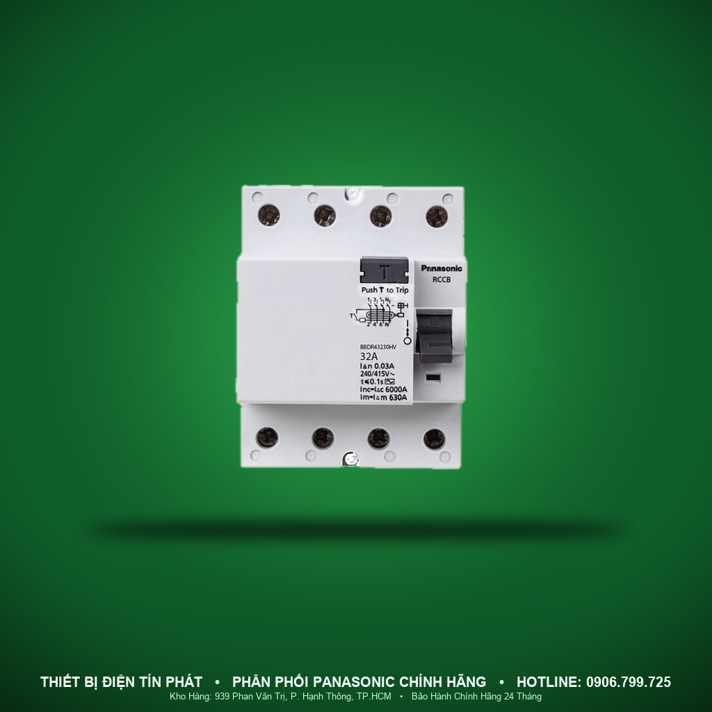 BBDR4030V - BBDR4030V – RCCB 2P, 40A, 30mA – Panasonic