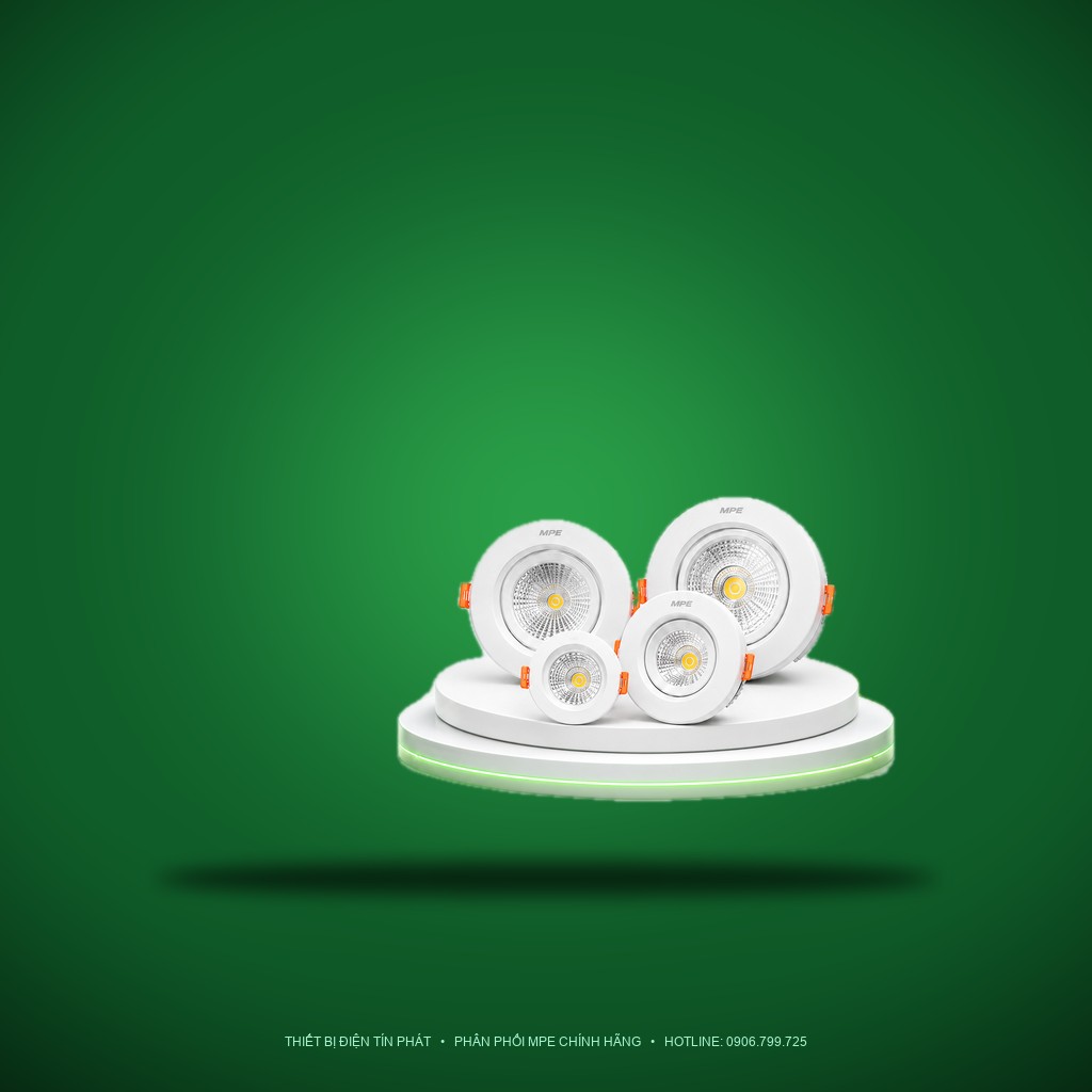 Bảng Giá LED Downlight Âm Trần MPE Series DLE 6W – 18W
