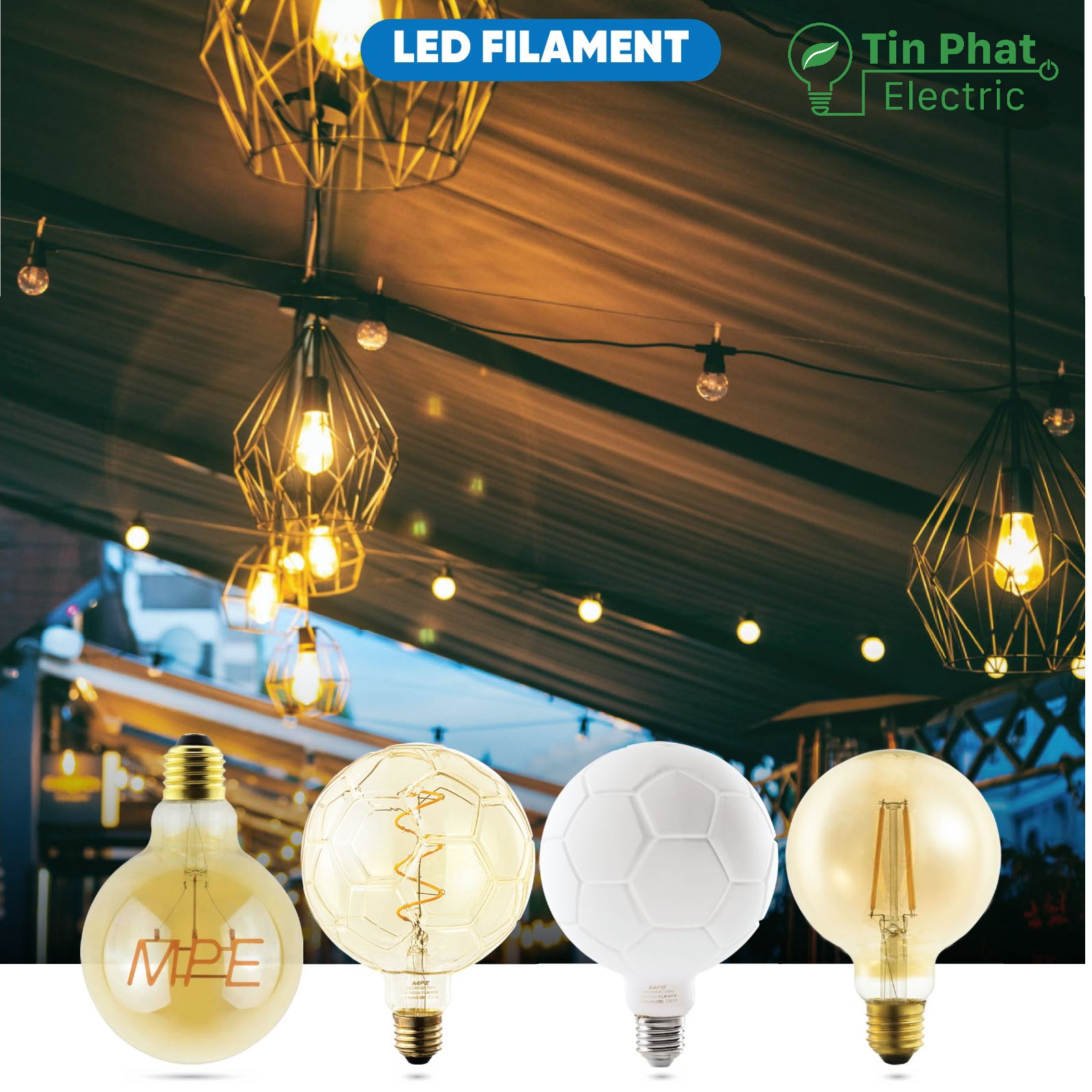 Bảng Giá LED Filament / Phụ Kiện MPE Series FLM Football 4W – 6W