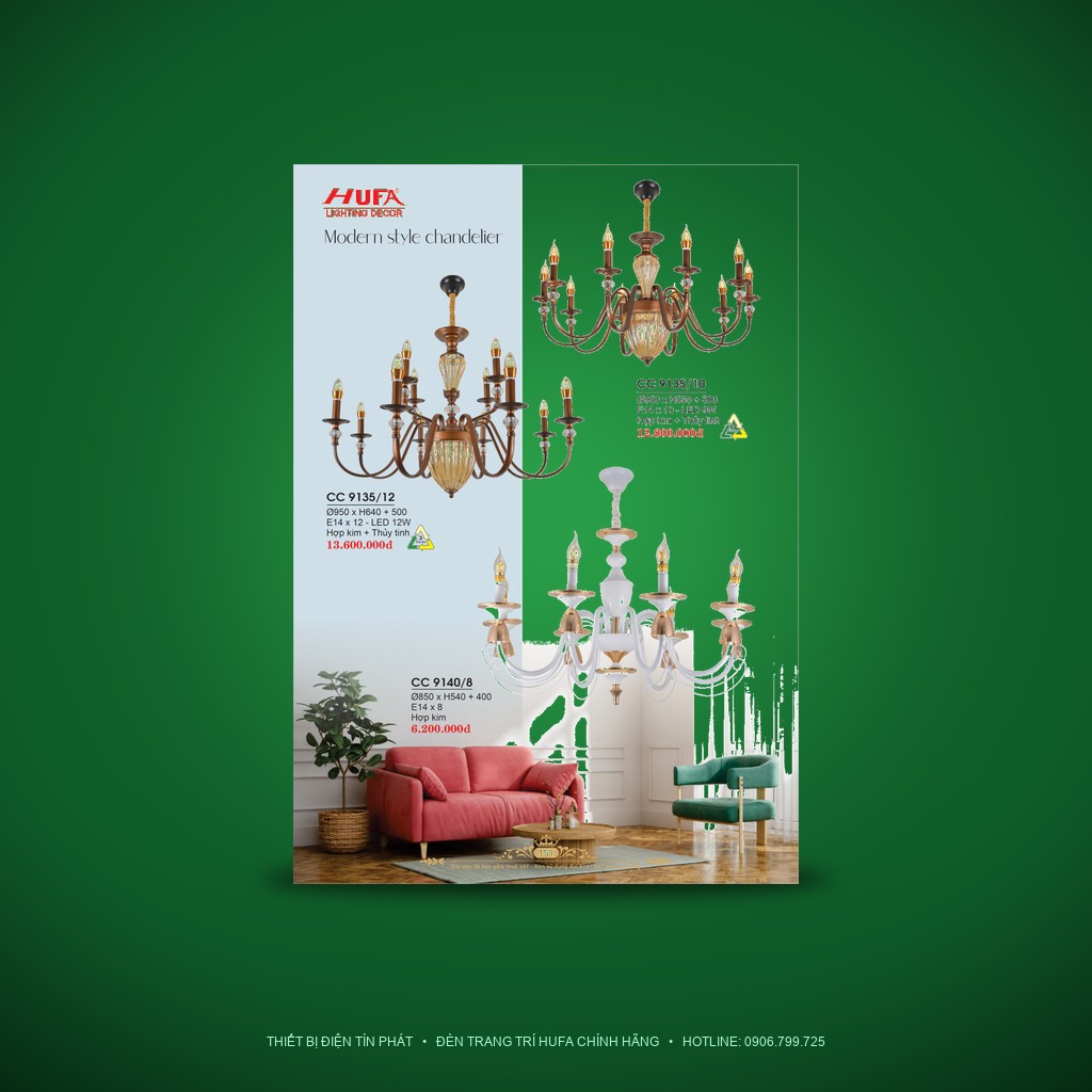 CC-9140/8 - Đèn Trang Trí HUFA CC-9140/8