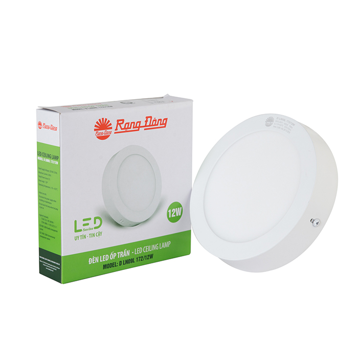 D LN09L 172/12W - Đèn LED Ốp trần Tròn 12W Rạng Đông