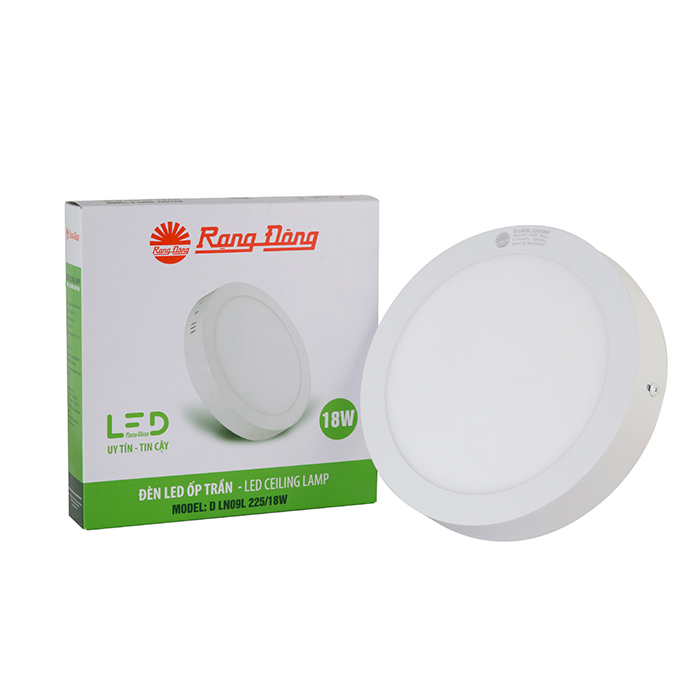 D LN09L 225/18W - Đèn LED Ốp trần Tròn 18W Rạng Đông