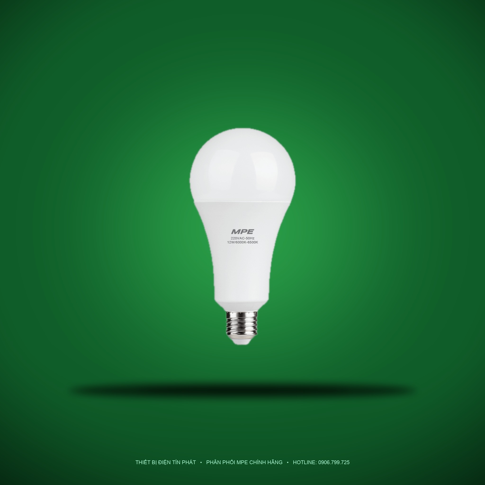 Đèn LED Bulb MPE 12W ánh sáng trắng LBD-12T