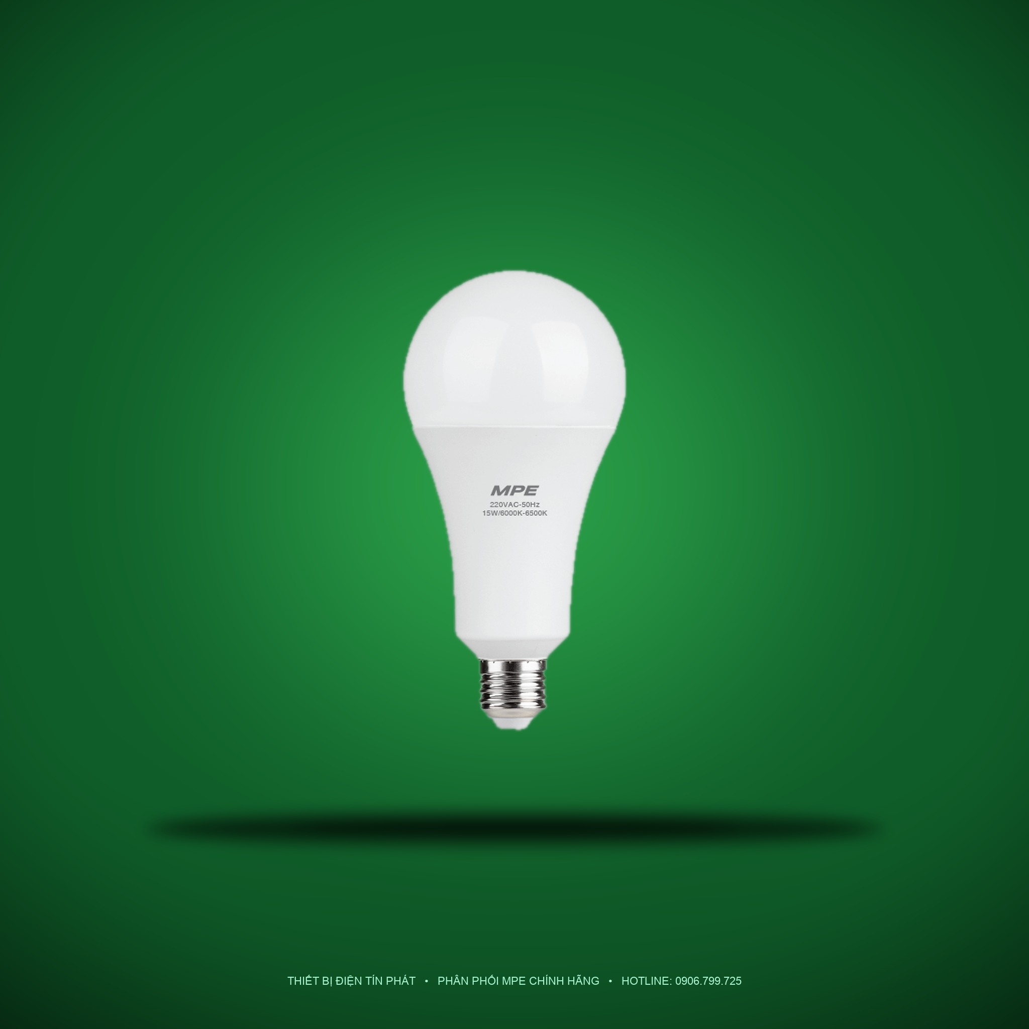 Đèn LED Bulb MPE 15W ánh sáng vàng LBD-15V