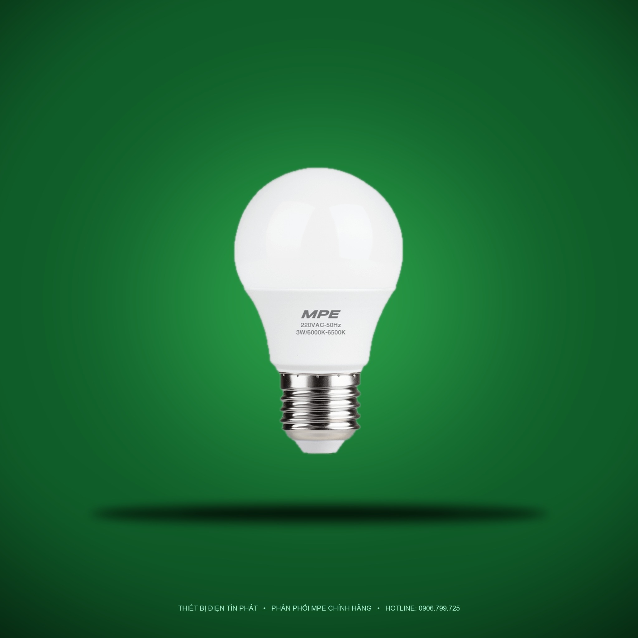 Đèn LED Bulb MPE 3W ánh sáng trắng LBD-3T