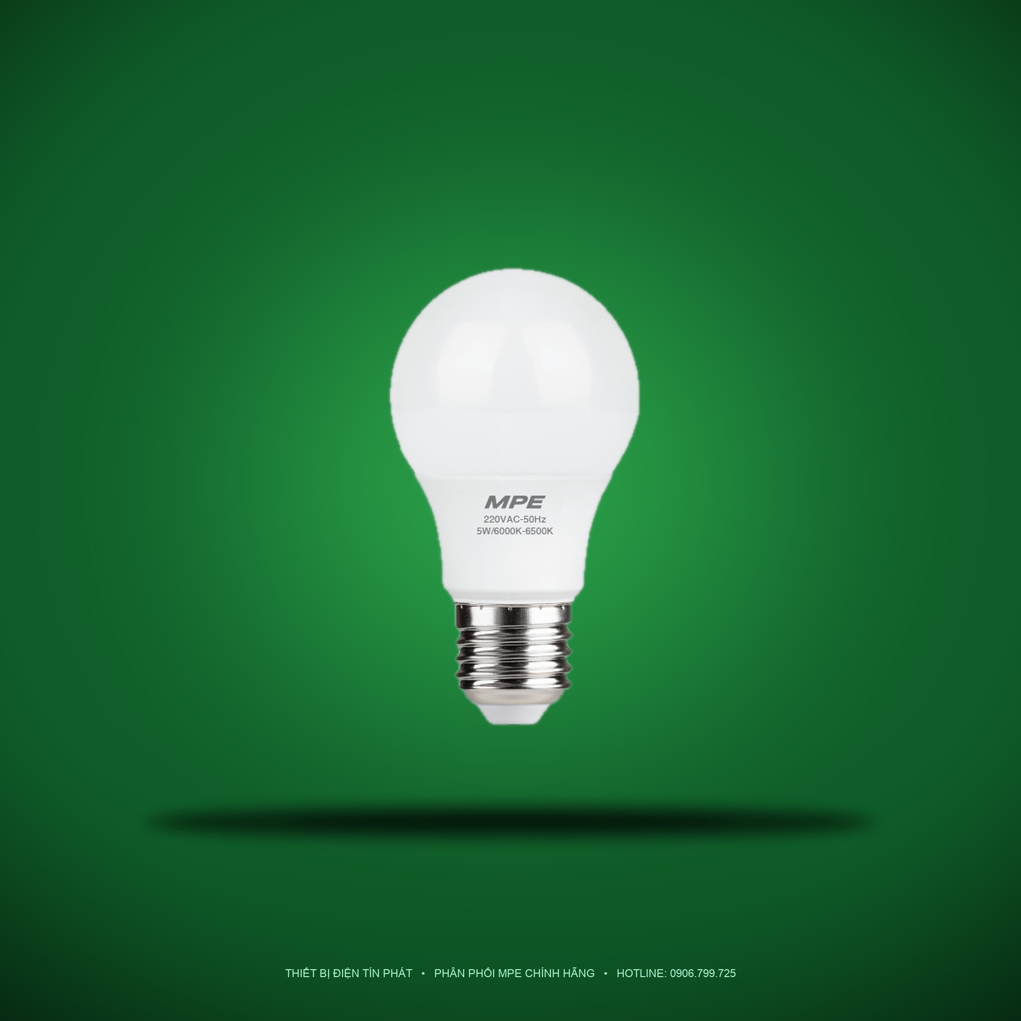 Đèn LED Bulb MPE 5W ánh sáng trắng LBD-5T