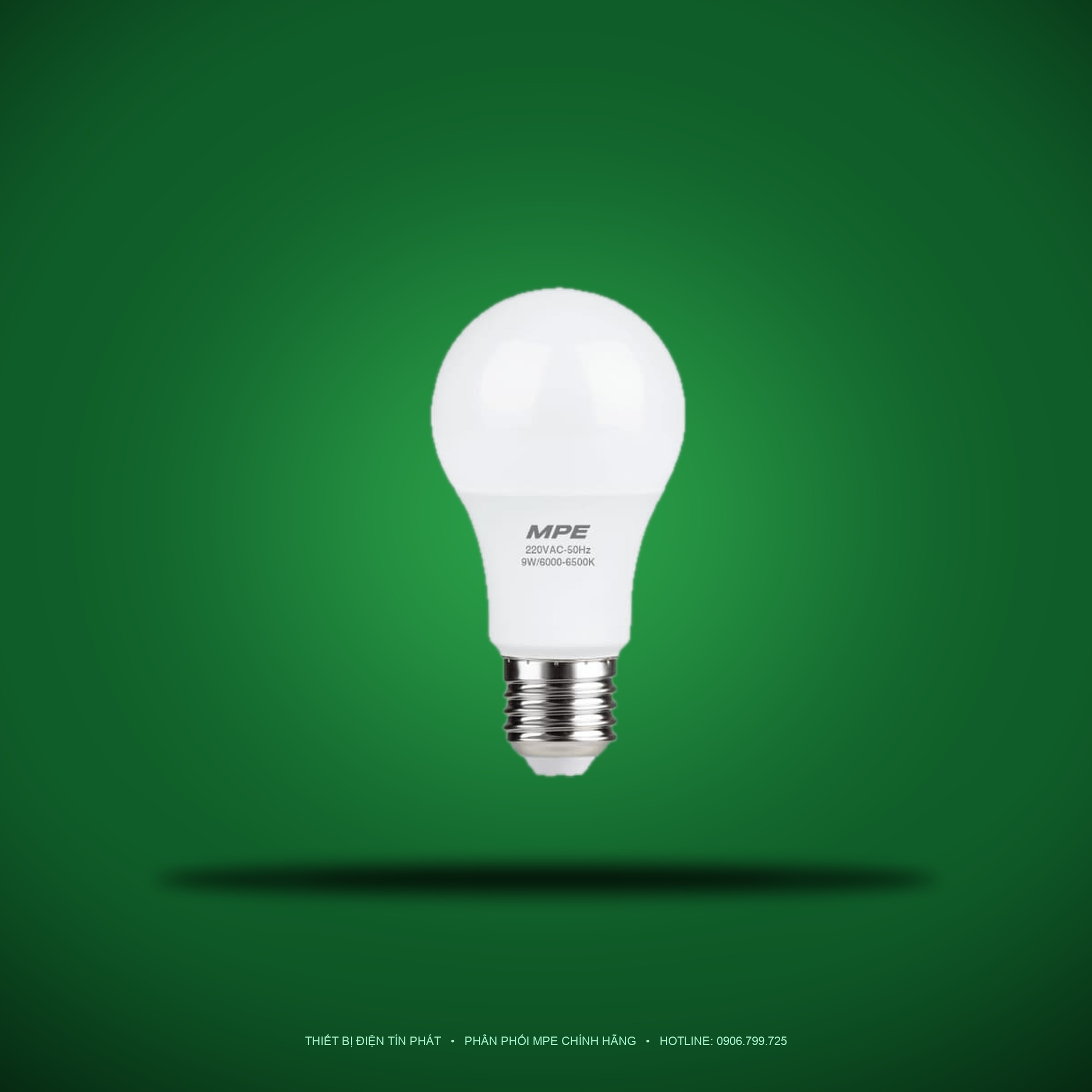 Đèn LED Bulb MPE 9W ánh sáng trắng LBD-9T