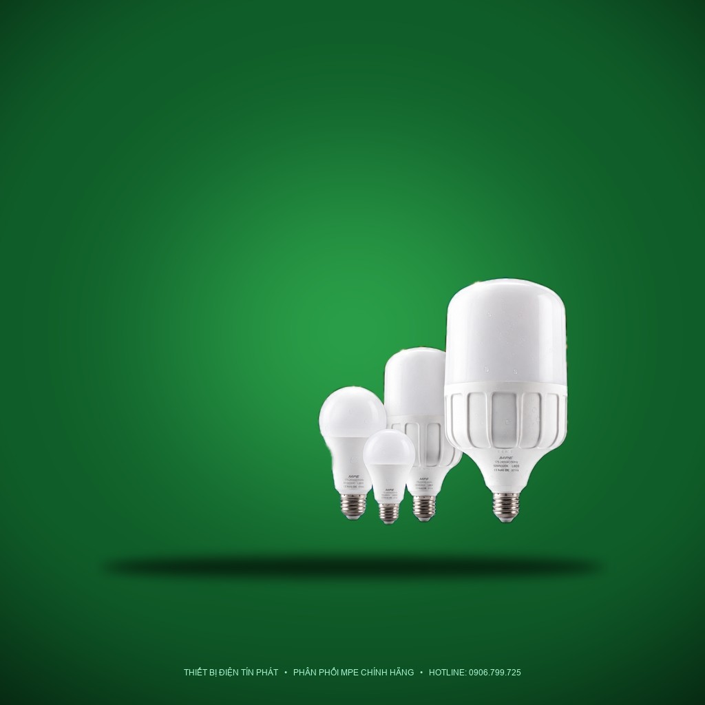Đèn LED Bulb chống ẩm MPE 15W ánh sáng vàng LBD3-15V