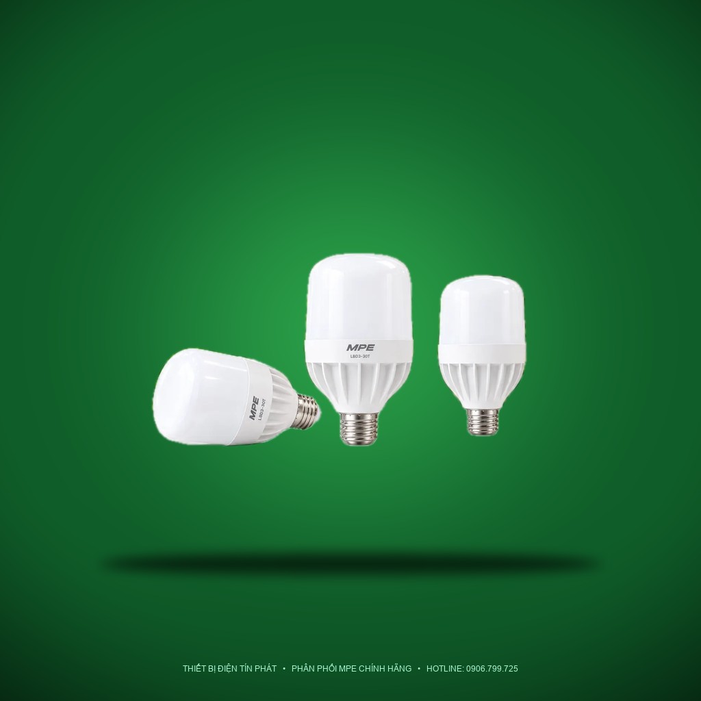 Đèn LED Bulb chống ẩm MPE 30W ánh sáng trắng LBD3-30T